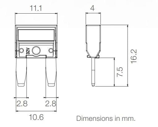 Picture of 5 Adet 7,5A Kahverengi Mini Bıçak Sigorta 7,5 Amper