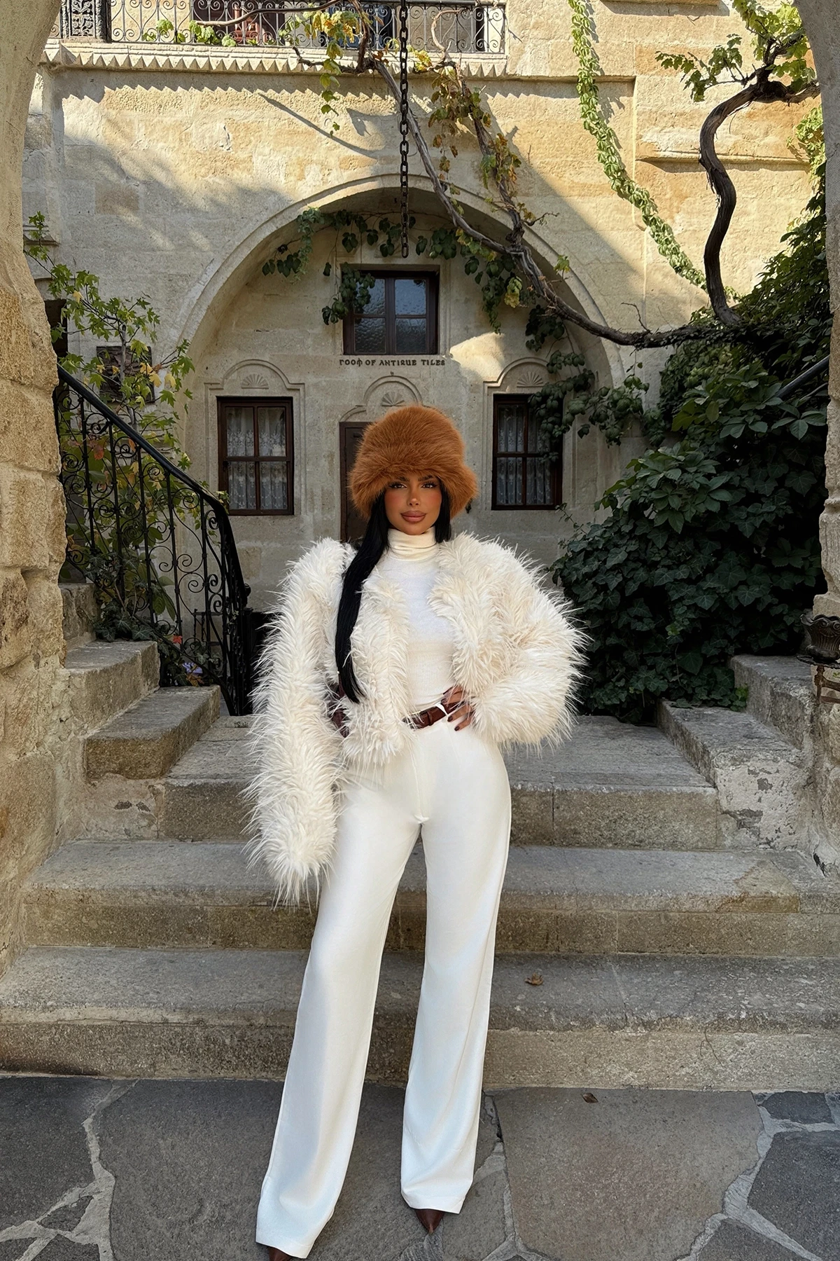 Picture of Tan Plush Hat