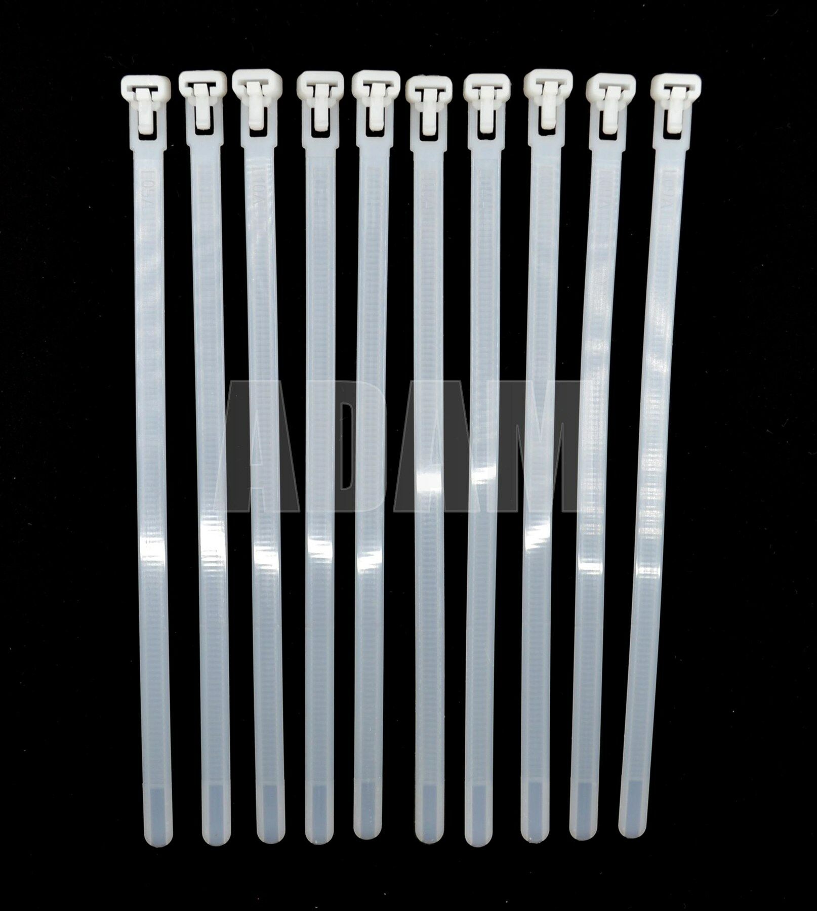 Picture of 10 Adet 7,6mm 20Cm Açılabilir Kablo Bağı Beyaz MT-KBA20