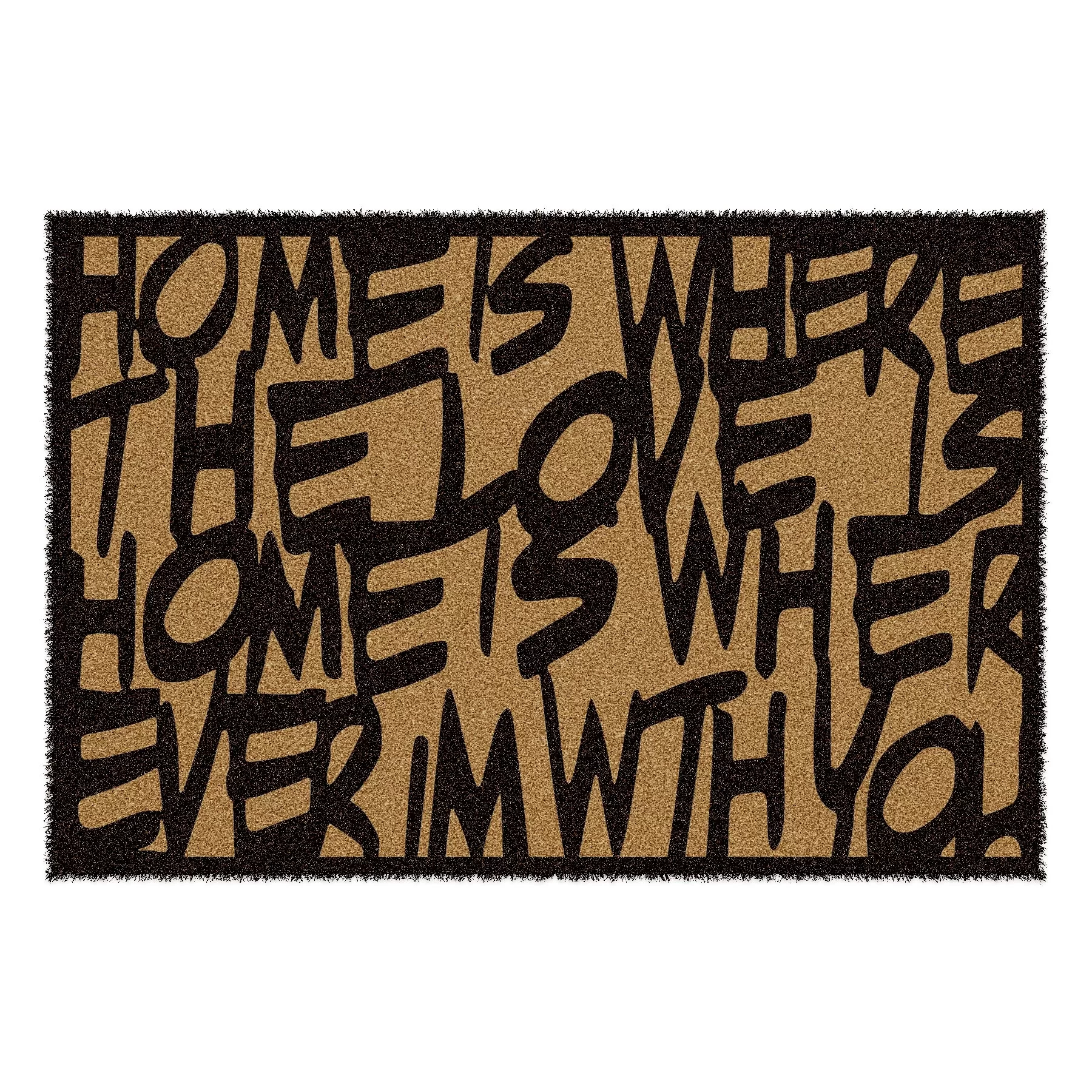 Picture of Decovetro Paspas Love Home Desenli Kapı Önü Paspası40 x 60 Cm