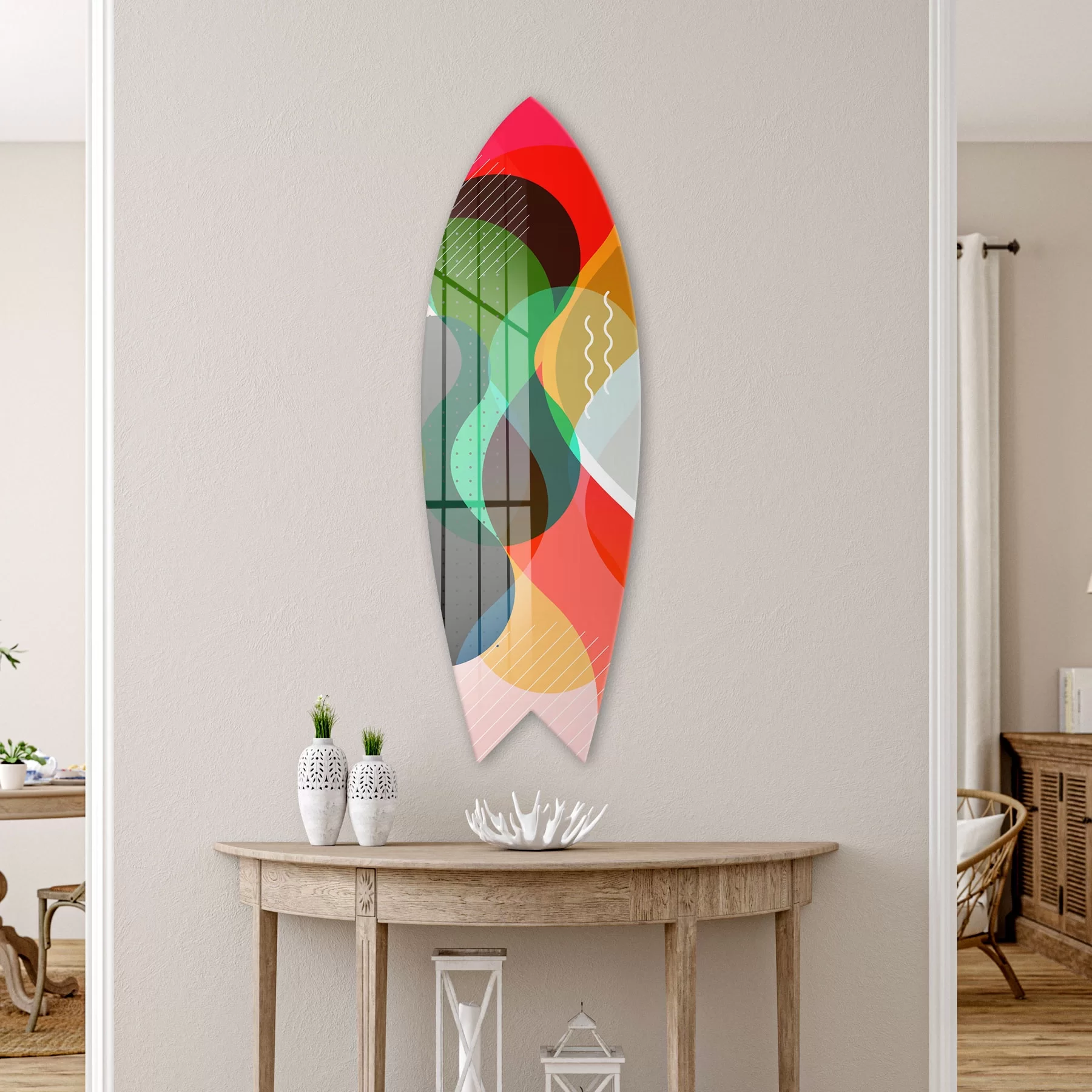 Picture of Decovetro ST 4139 Dekoratif Cam Sörf Tahtası 33x100 Cm