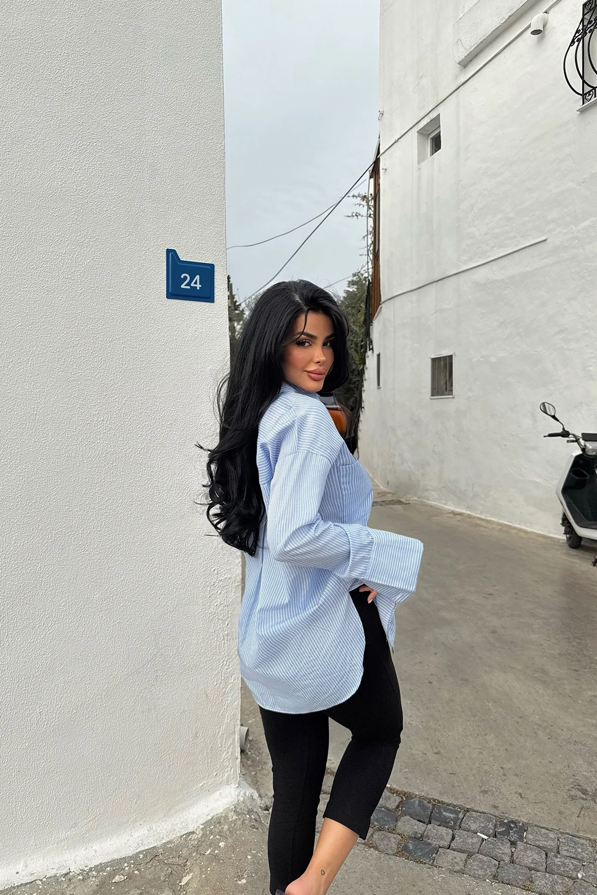 Picture of Blue Romi Striped Shirt