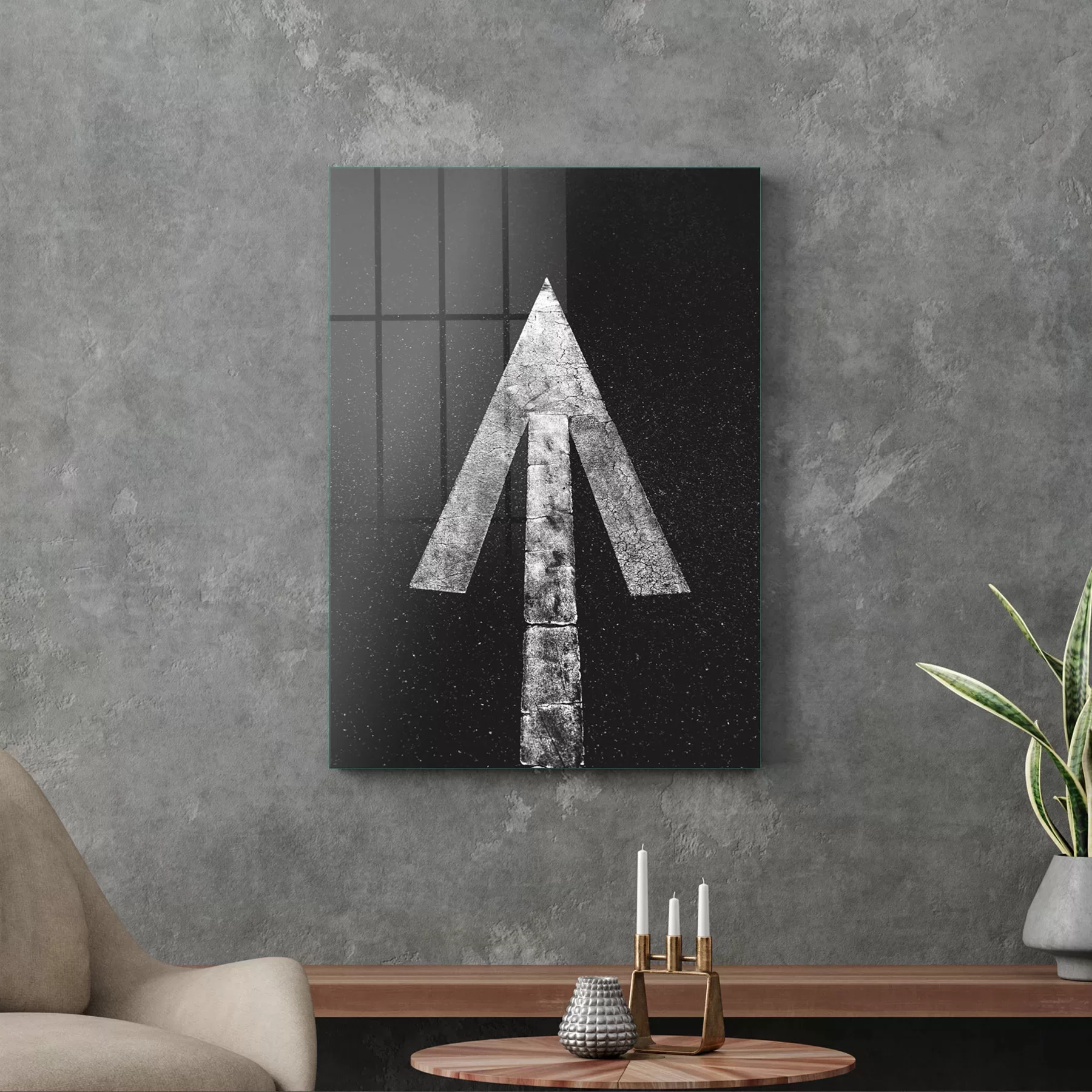 Picture of Decovetro Cam Tablo Road Arrow 30x40 cm