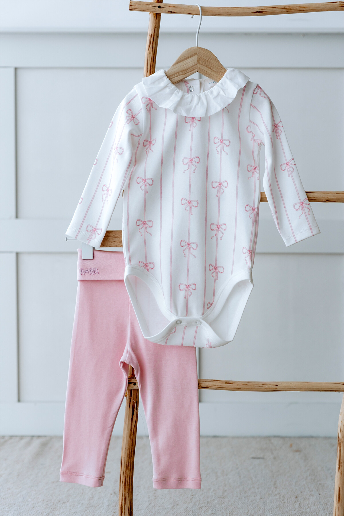 Picture of Body & Pantolon Seti - Kurdele / Pembe