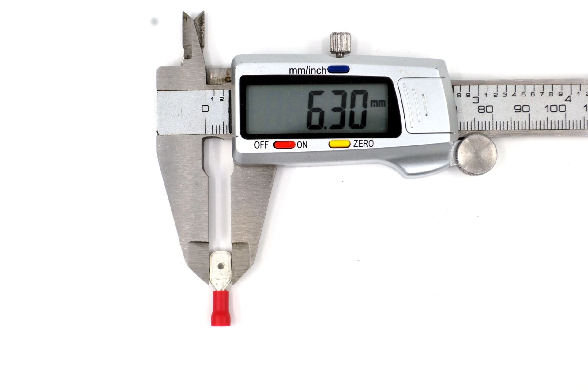 Picture of 200 Adet 0,50-1,50mm Kablo Ucu 6,3 Erkek Kırmızı Izolasyonlu Sıkmalı MT-SKEK63