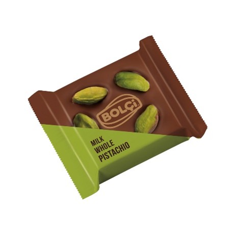 Picture of WHOLE PISTACHIO MILK CHOCOLATE FANCY BEYOGLU 500g