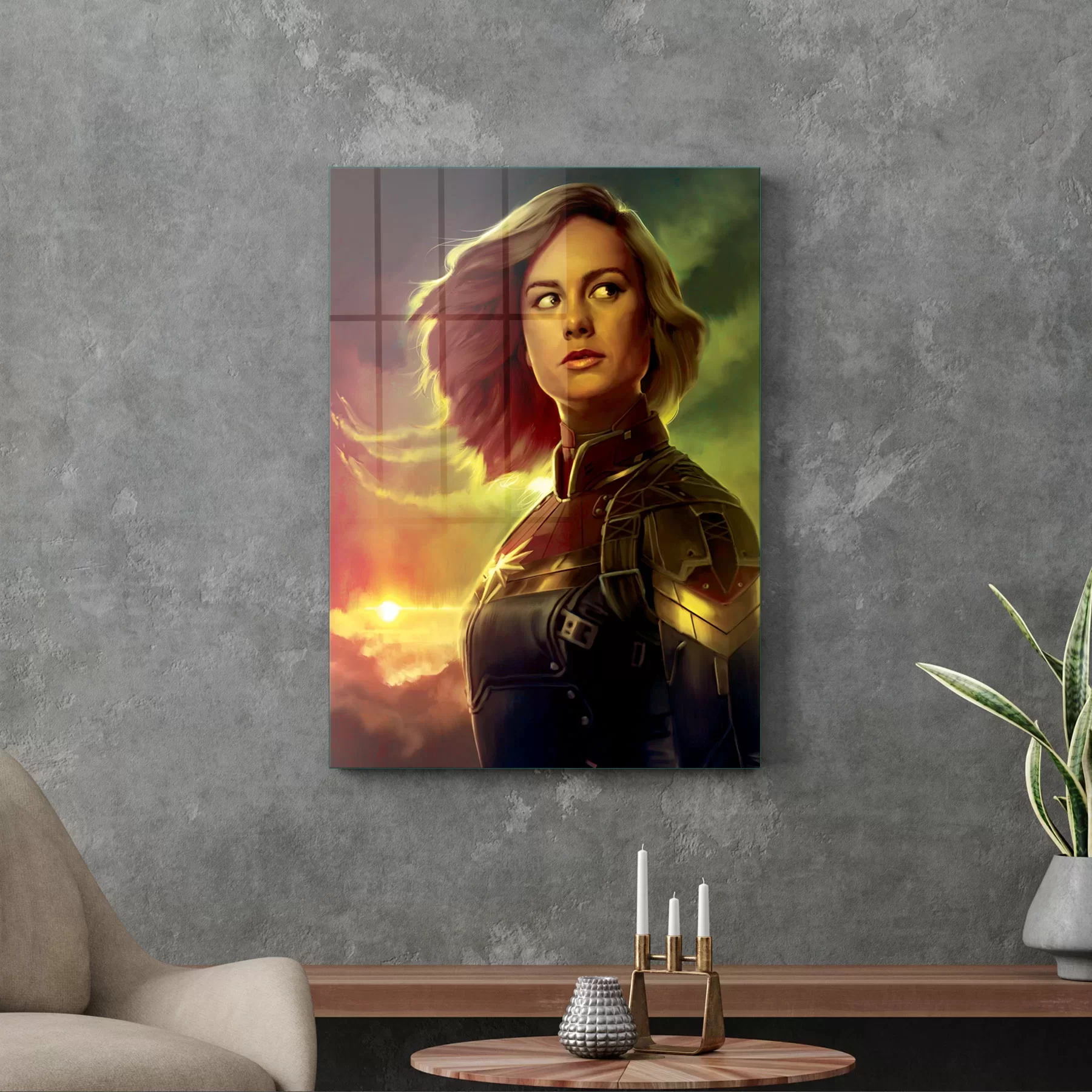 Picture of Decovetro Cam Tablo Captain Marvel 70x100 cm