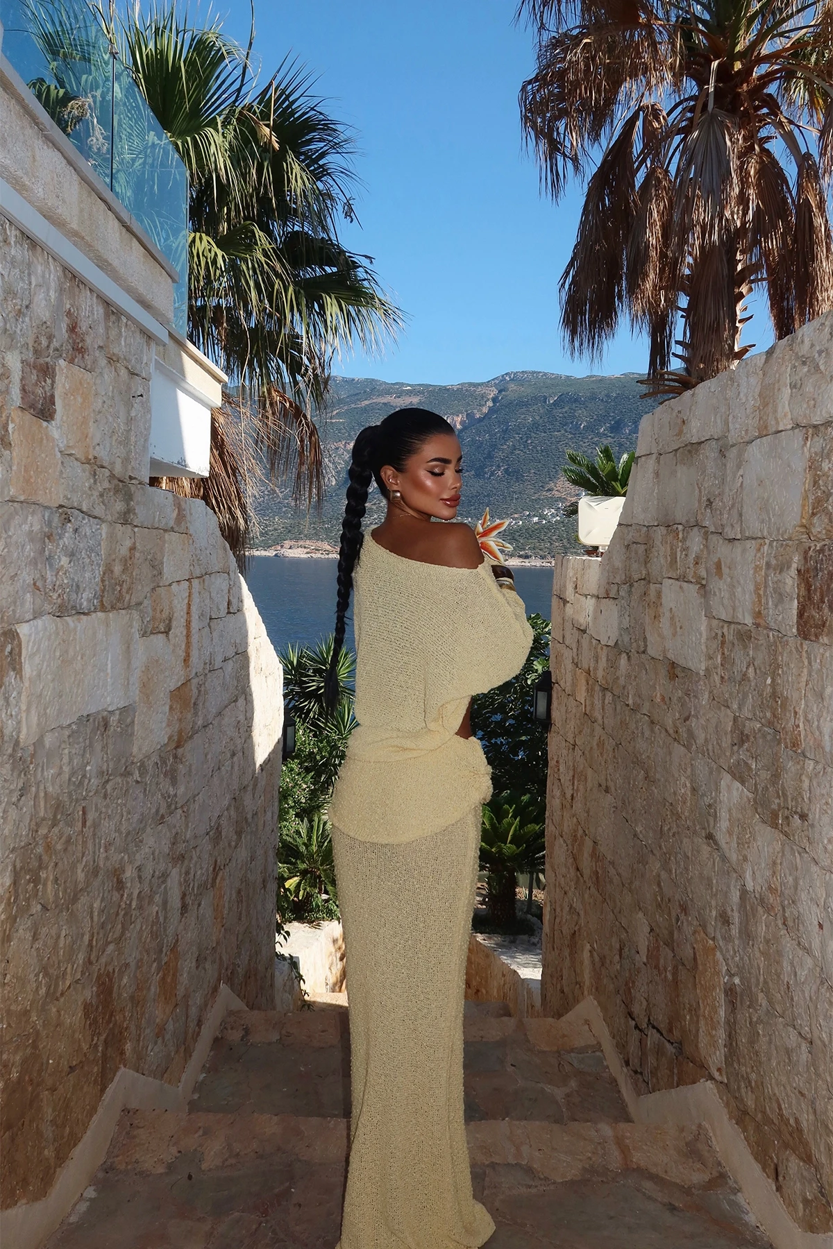 Picture of Yellow Siedre Knitwear Set