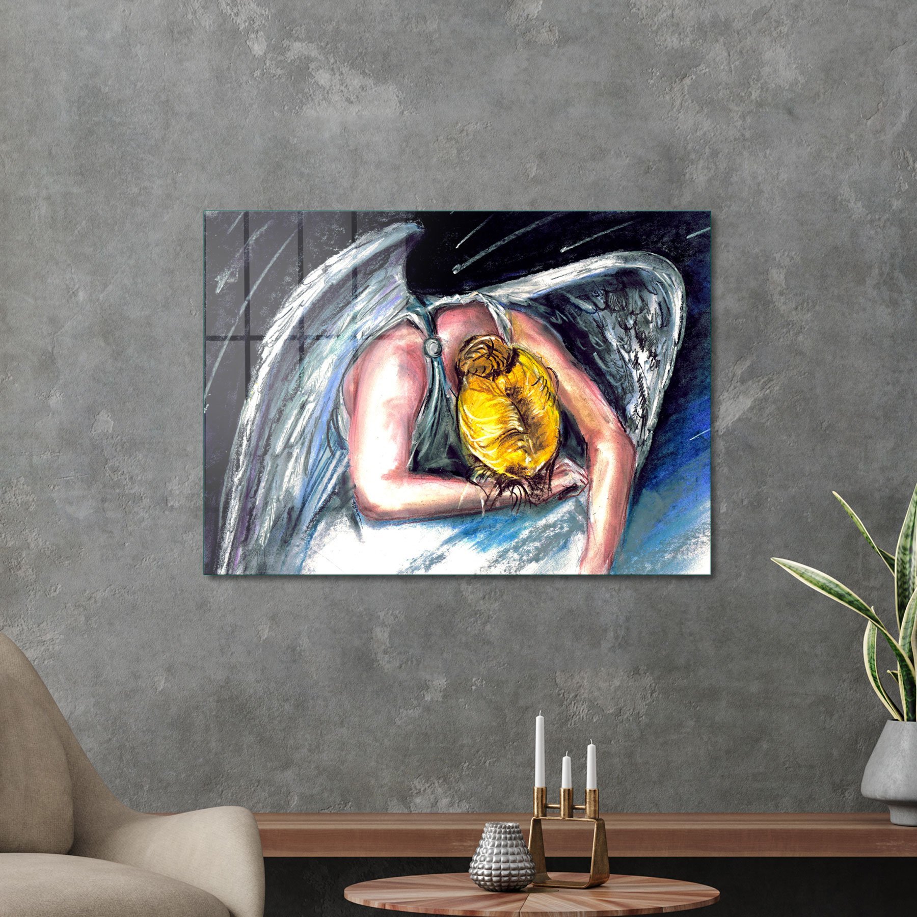 Picture of Decovetro Cam Tablo Angel Wings 50x70 cm
