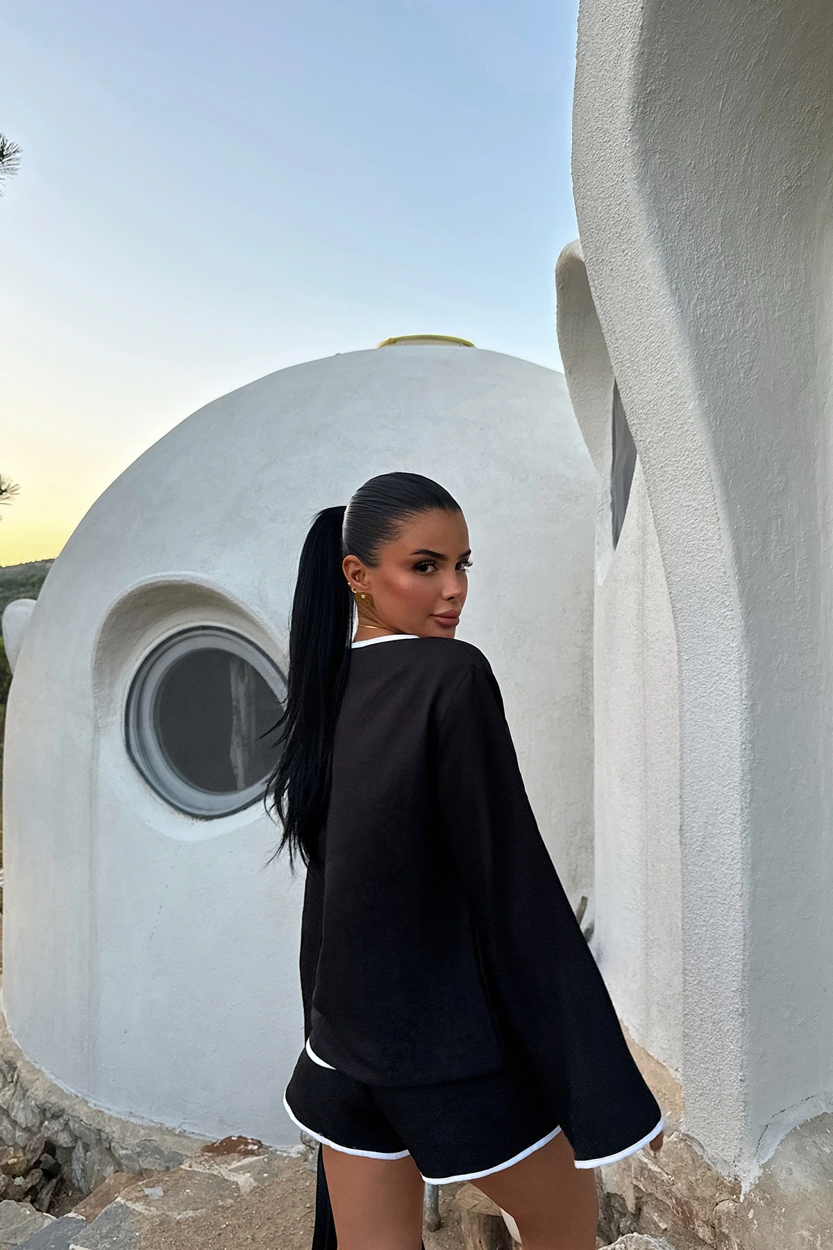 Picture of Black Shorts Set