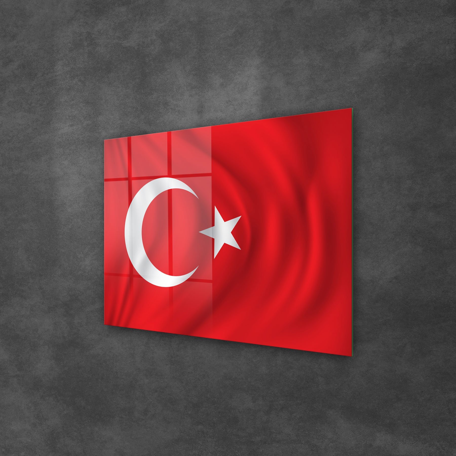 Picture of Decovetro Cam Tablo Türk Bayrağı 70x100 cm