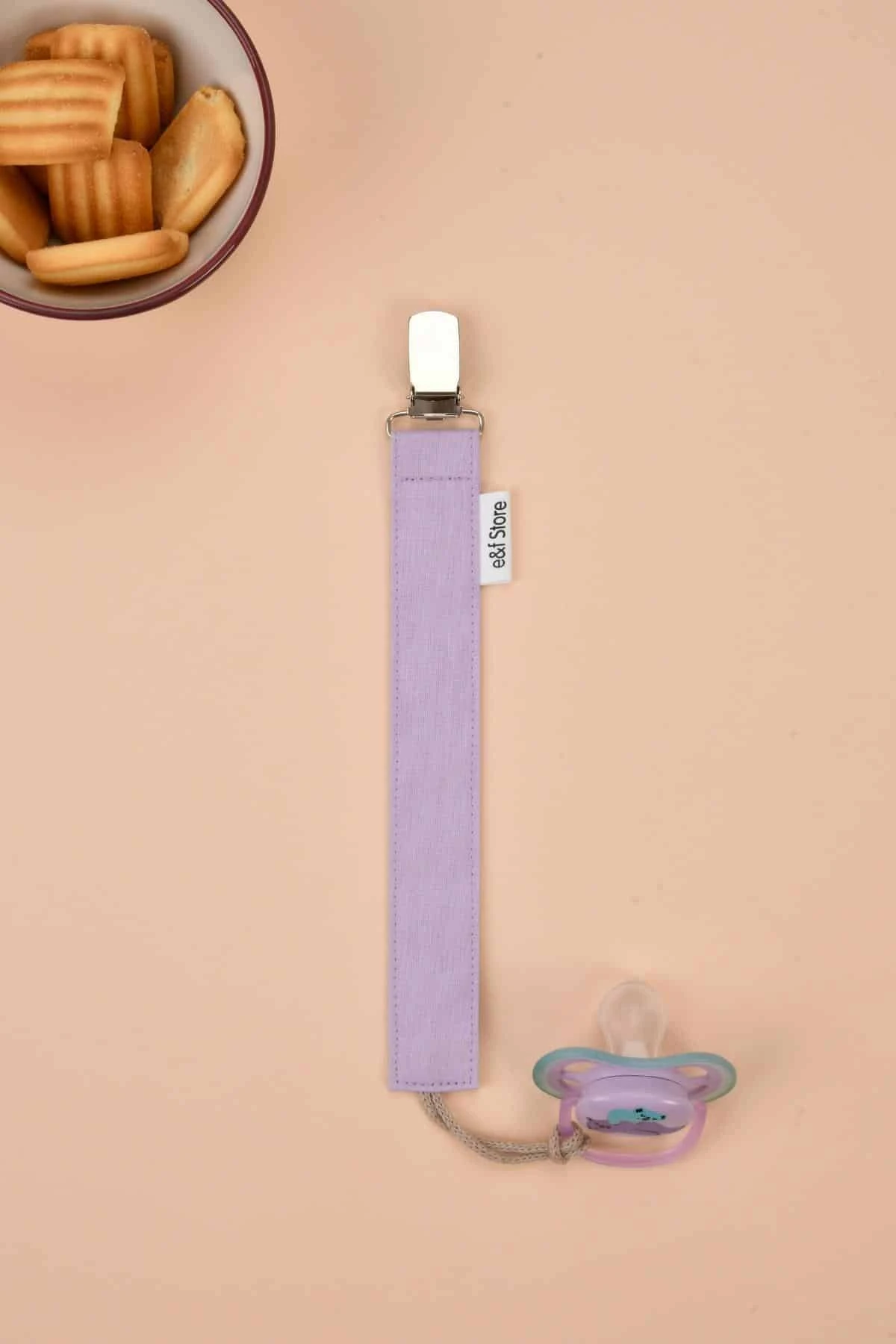 Picture of 3'lü Emzik Askısı Seti - Çiçekli - Mint Yeşili - Lila