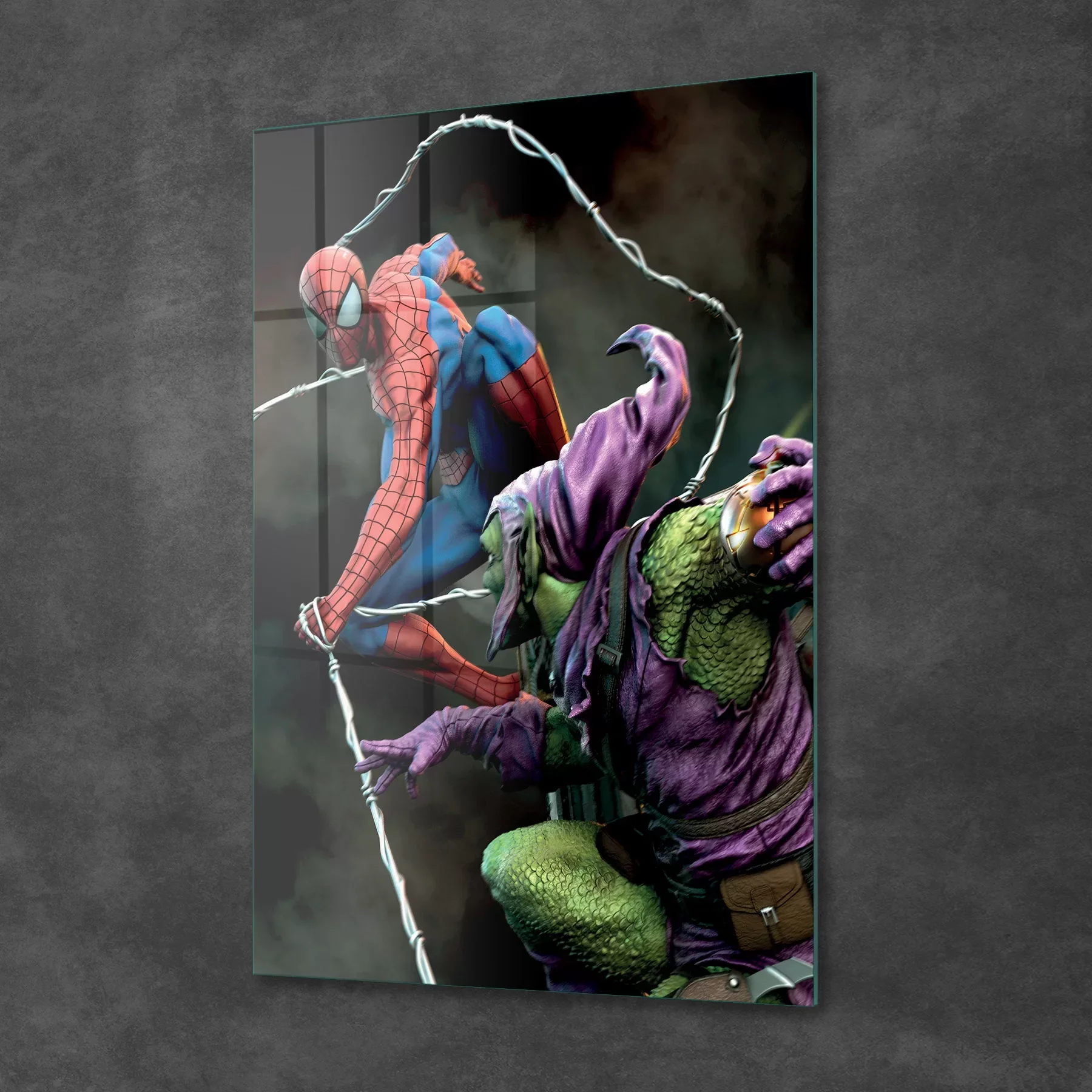 Picture of Decovetro Cam Tablo Spiderman Vs Green Goblin Web 50x70 cm