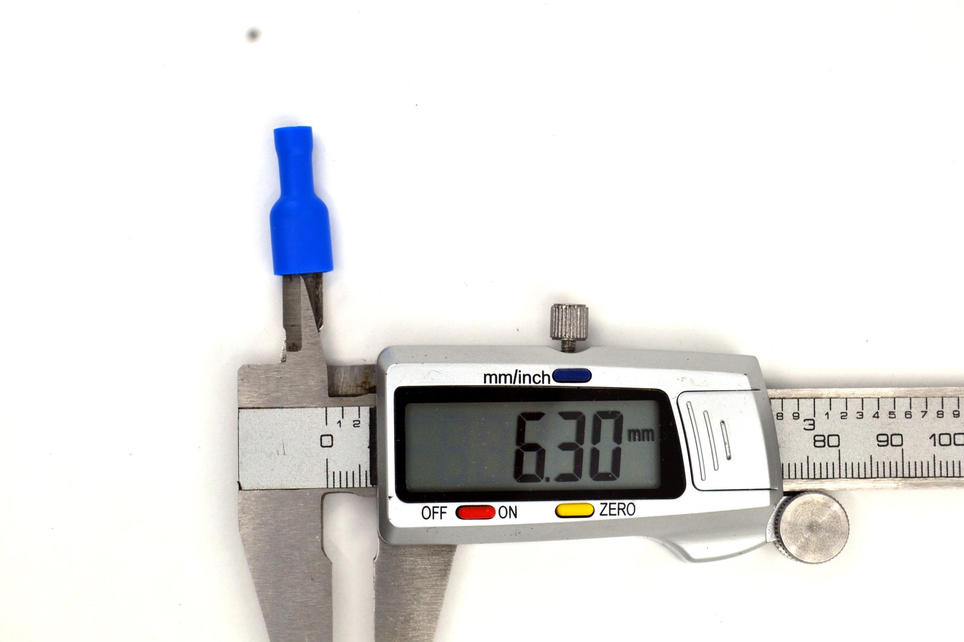 Picture of 100 Adet 1,50-2,50mm Kablo Ucu 6,3 Dişi Fiş Mavi Izolasyonlu Sıkmalı MT-SKDM63