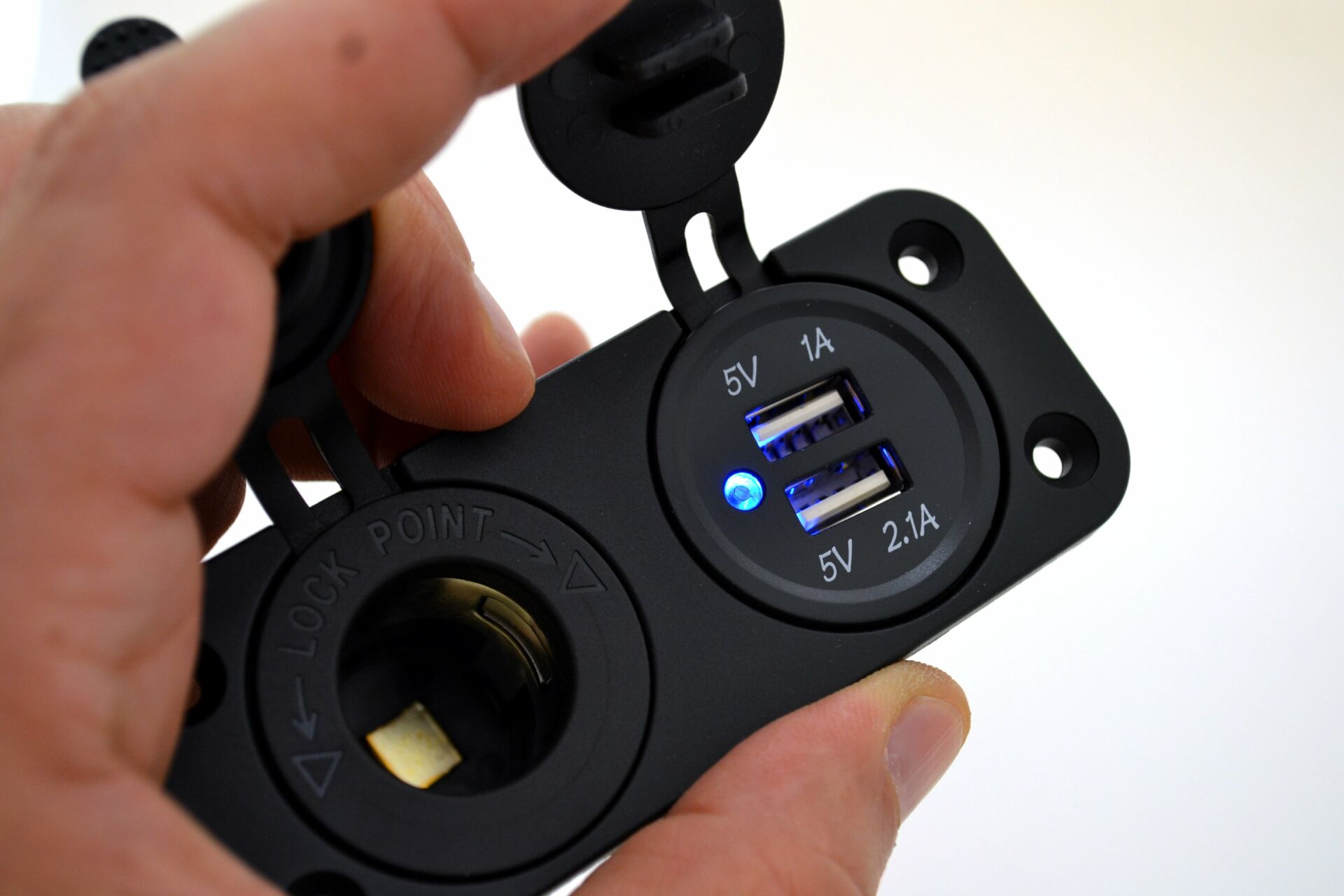 Picture of Karavan Tekne Çakmak Soketi ve USB Şarj Paneli 12V 24V