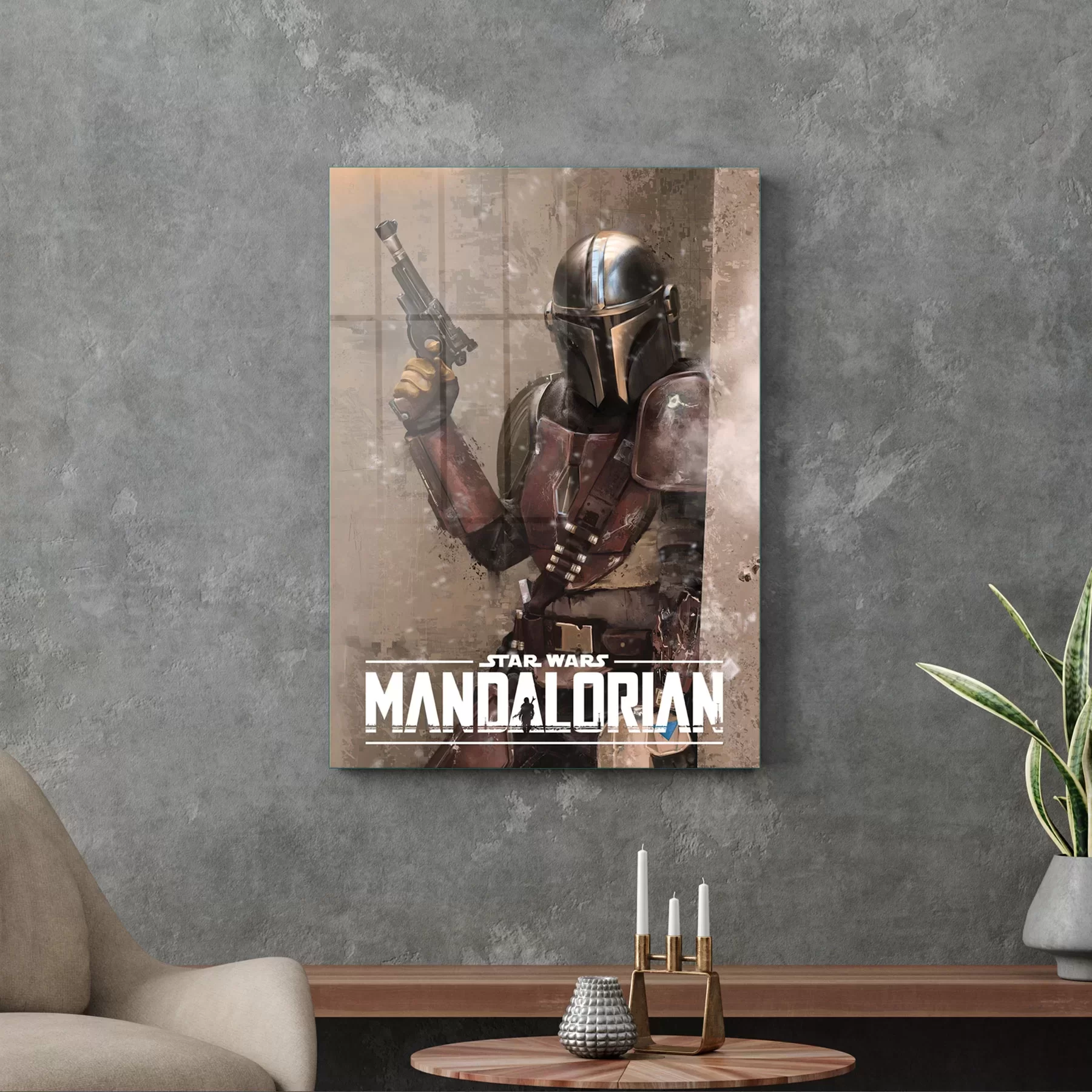 Picture of Decovetro Cam Tablo Mandalorian Poster 30x40 cm