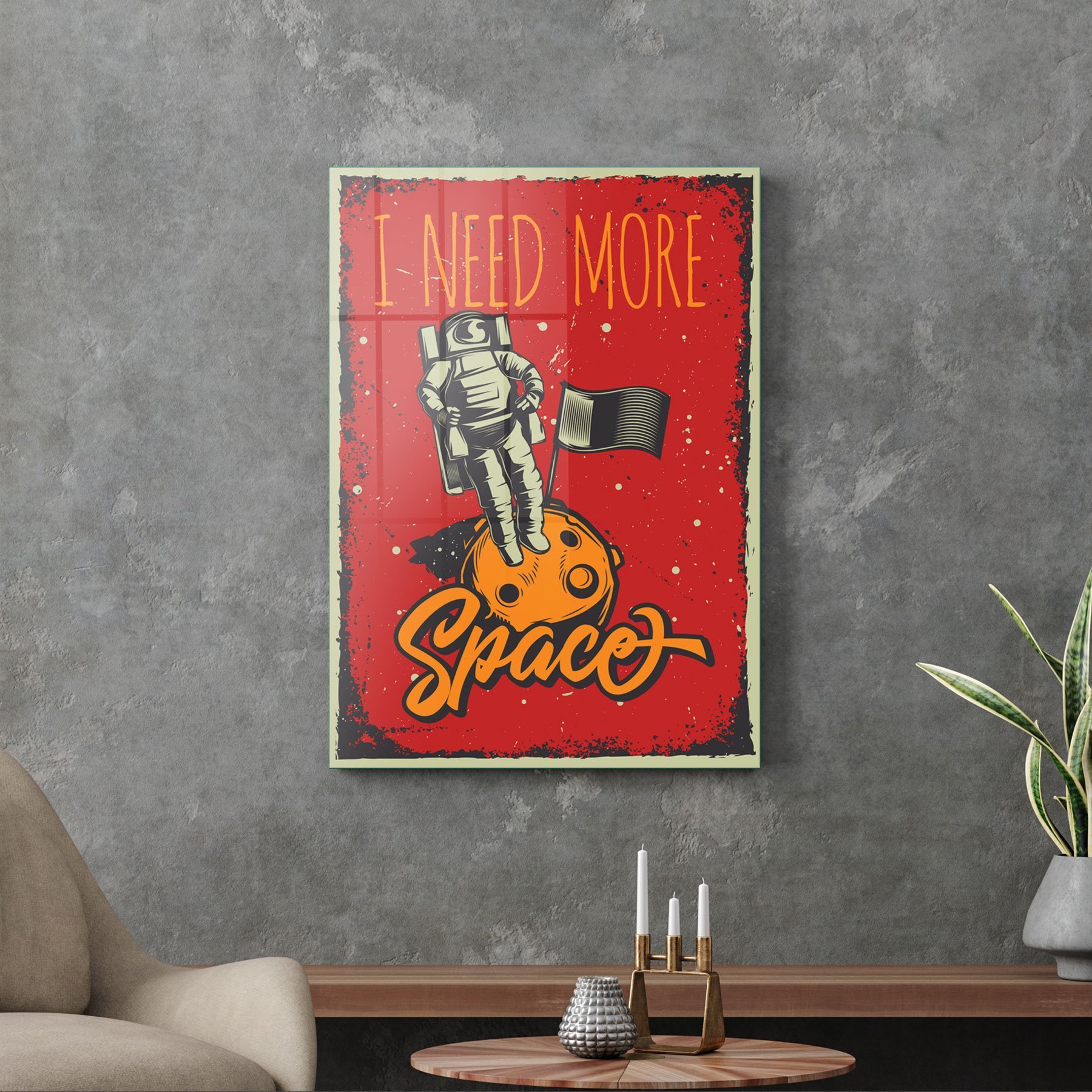 Picture of Decovetro Cam Tablo Need More Space 30x40 cm