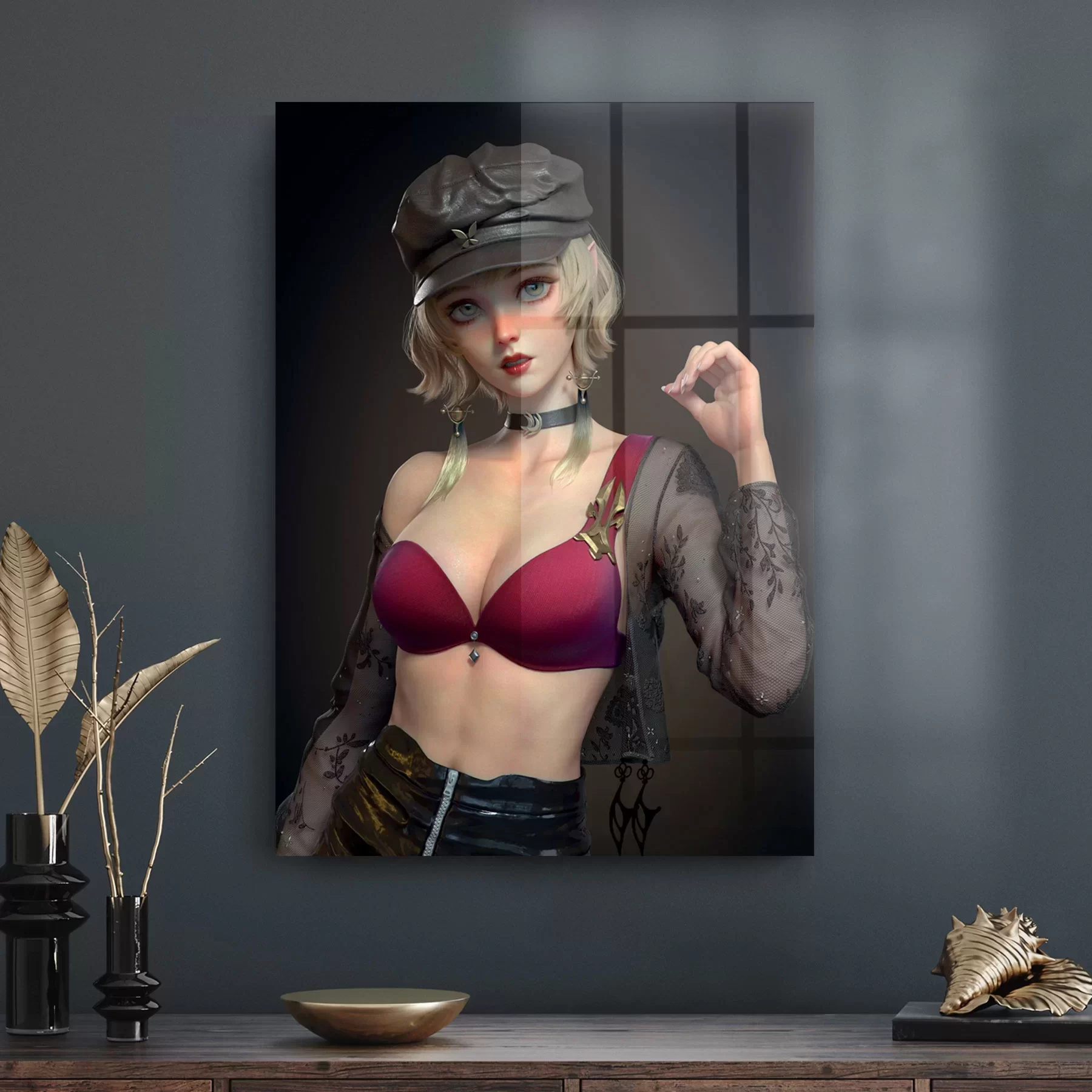 Picture of Decovetro Cam Tablo Blonde Anime Girl 30x40 cm