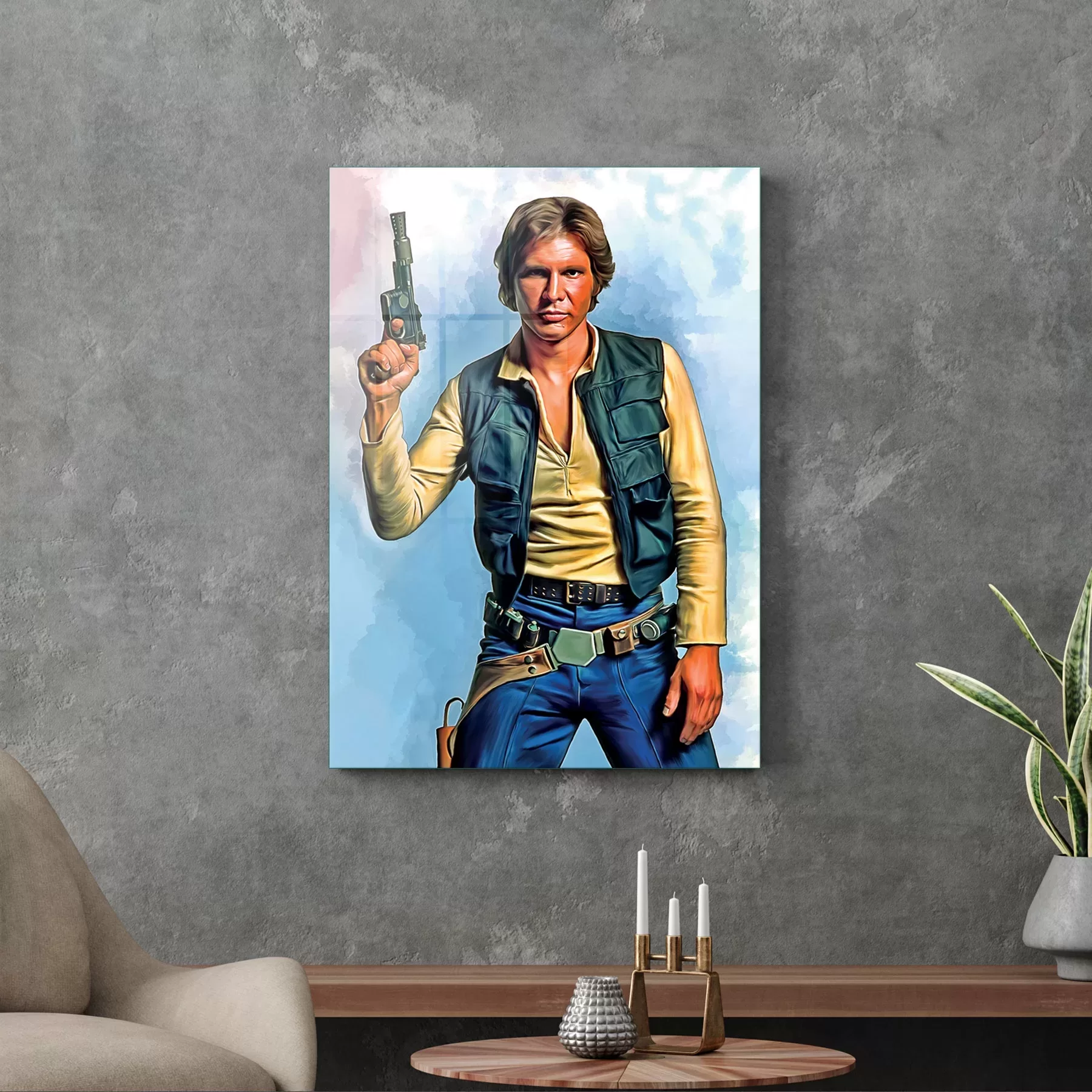 Picture of Decovetro Cam Tablo Star Wars Han Solo 30x40 cm