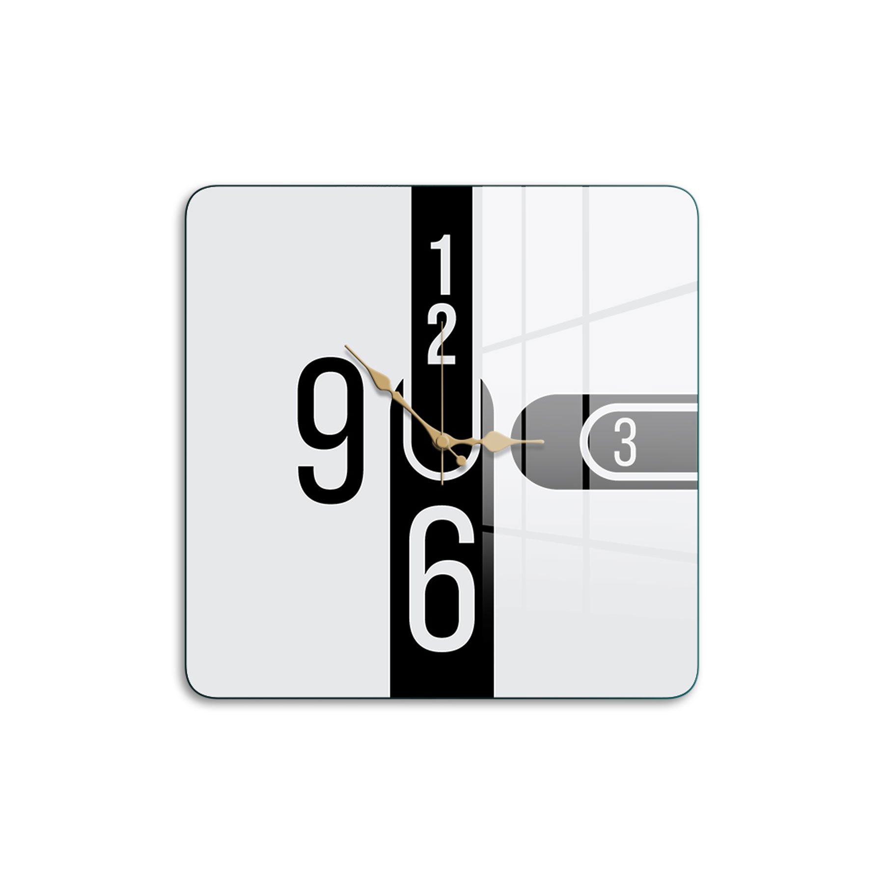 Picture of Decovetro Cam Duvar Saati Kare 1007 30 x 30 Cm