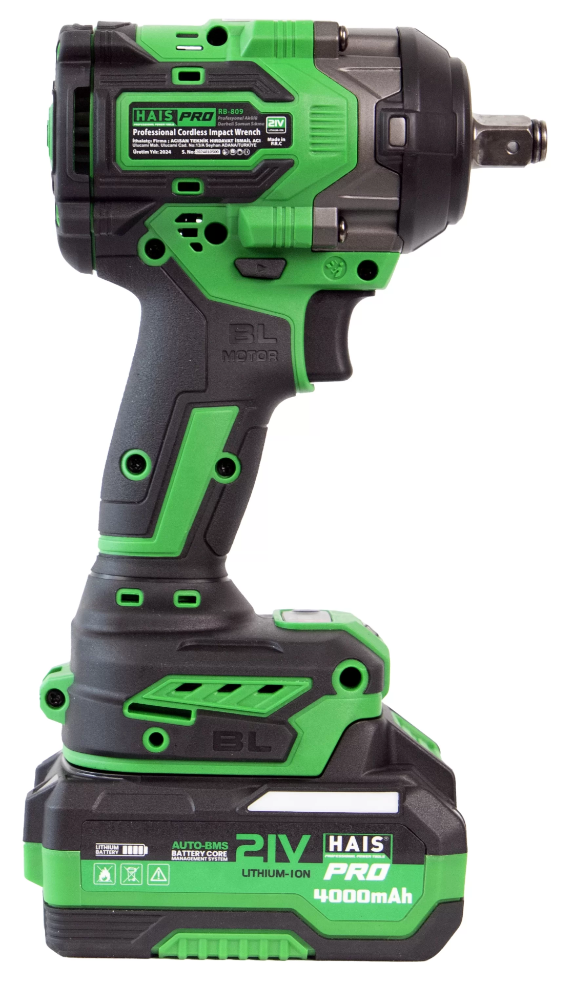 Picture of HAISPRO Profesyonel Darbeli Somun Sıkma 850 Nm 21 V