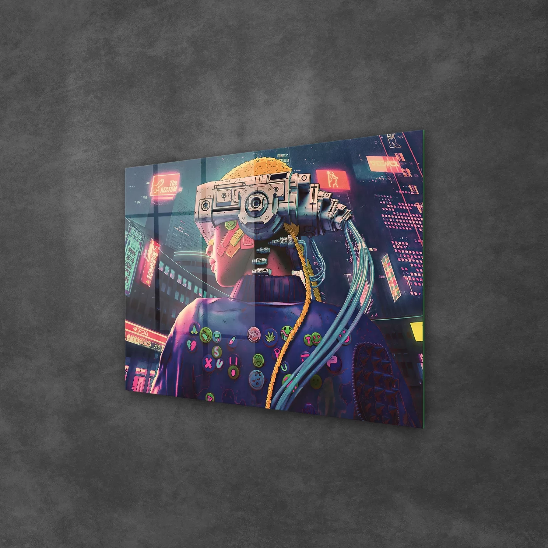 Picture of Decovetro Cam Tablo Cyberpunk Header 50x70 cm