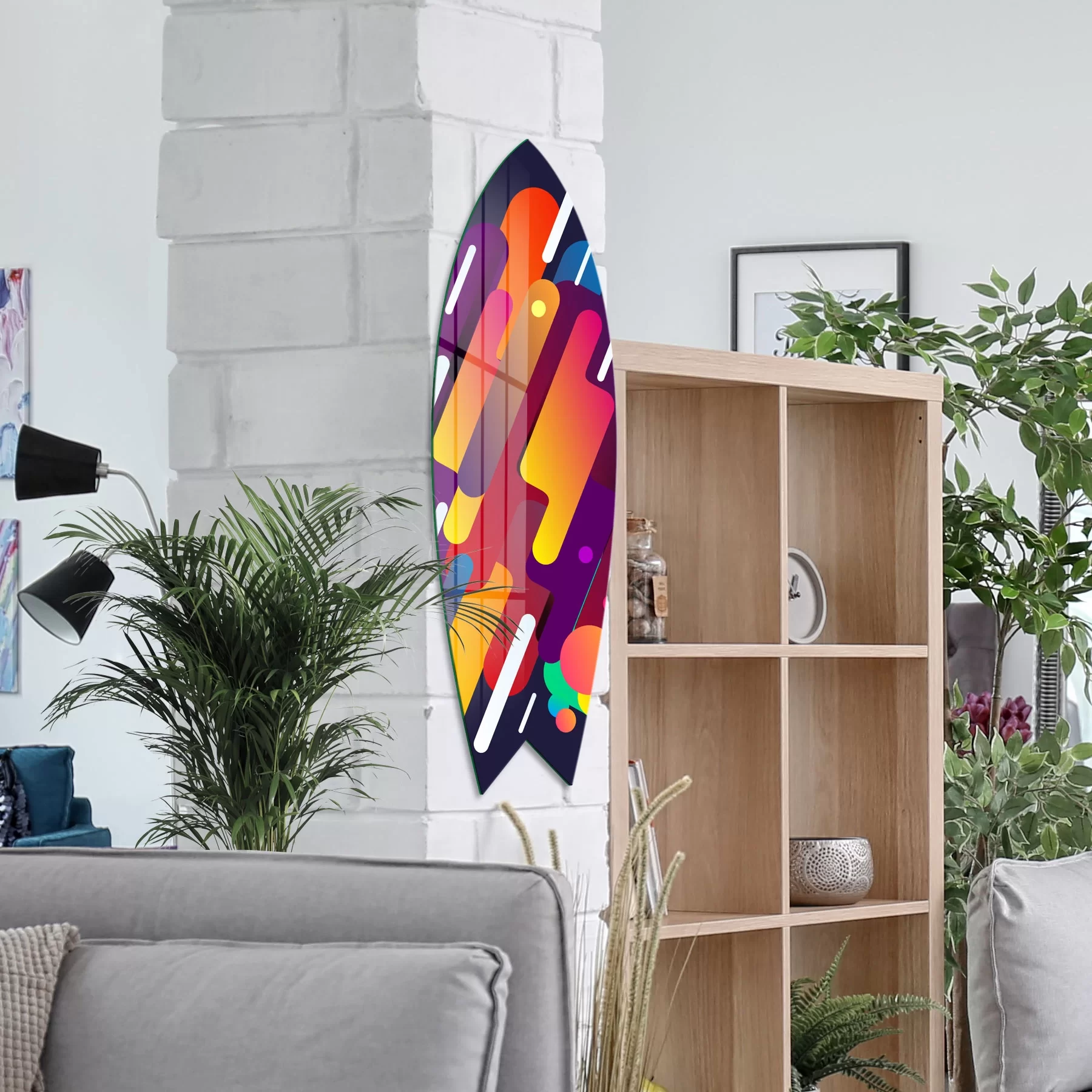 Picture of Decovetro ST 4130 Dekoratif Cam Sörf Tahtası 33x100 Cm