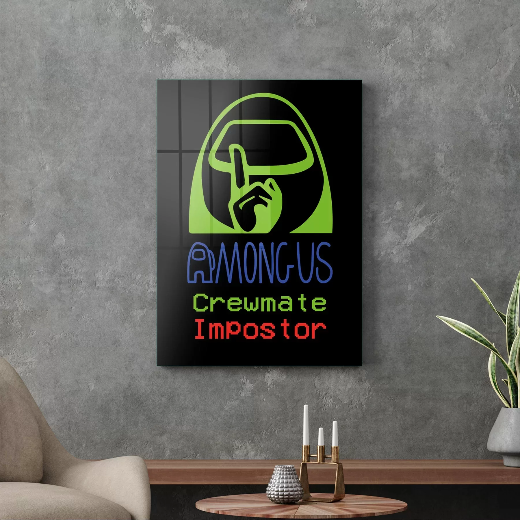 Picture of Decovetro Cam Tablo Gamer Imposter Among Us 70x100 cm