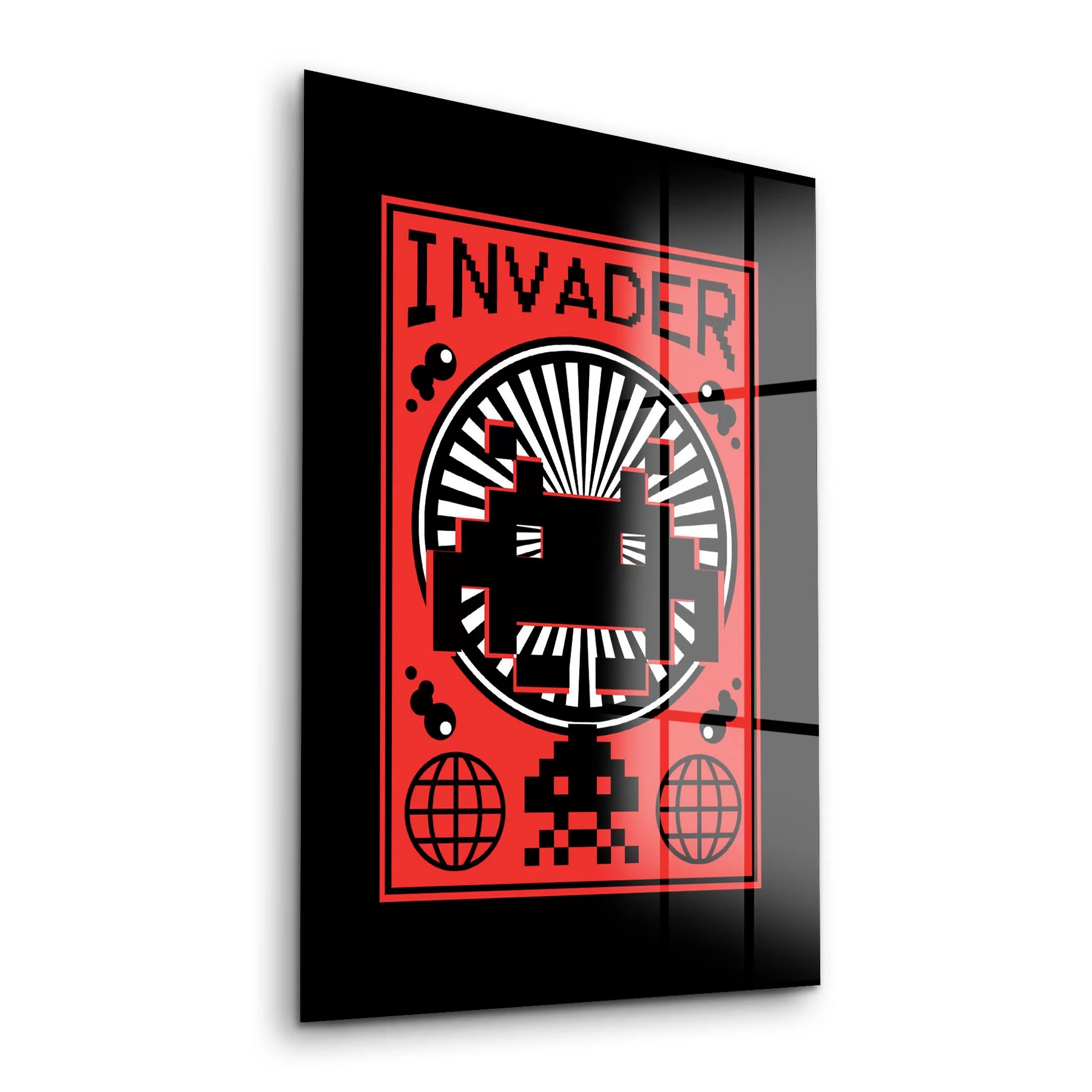Picture of Decovetro Cam Tablo Gamer invader 30x40 cm