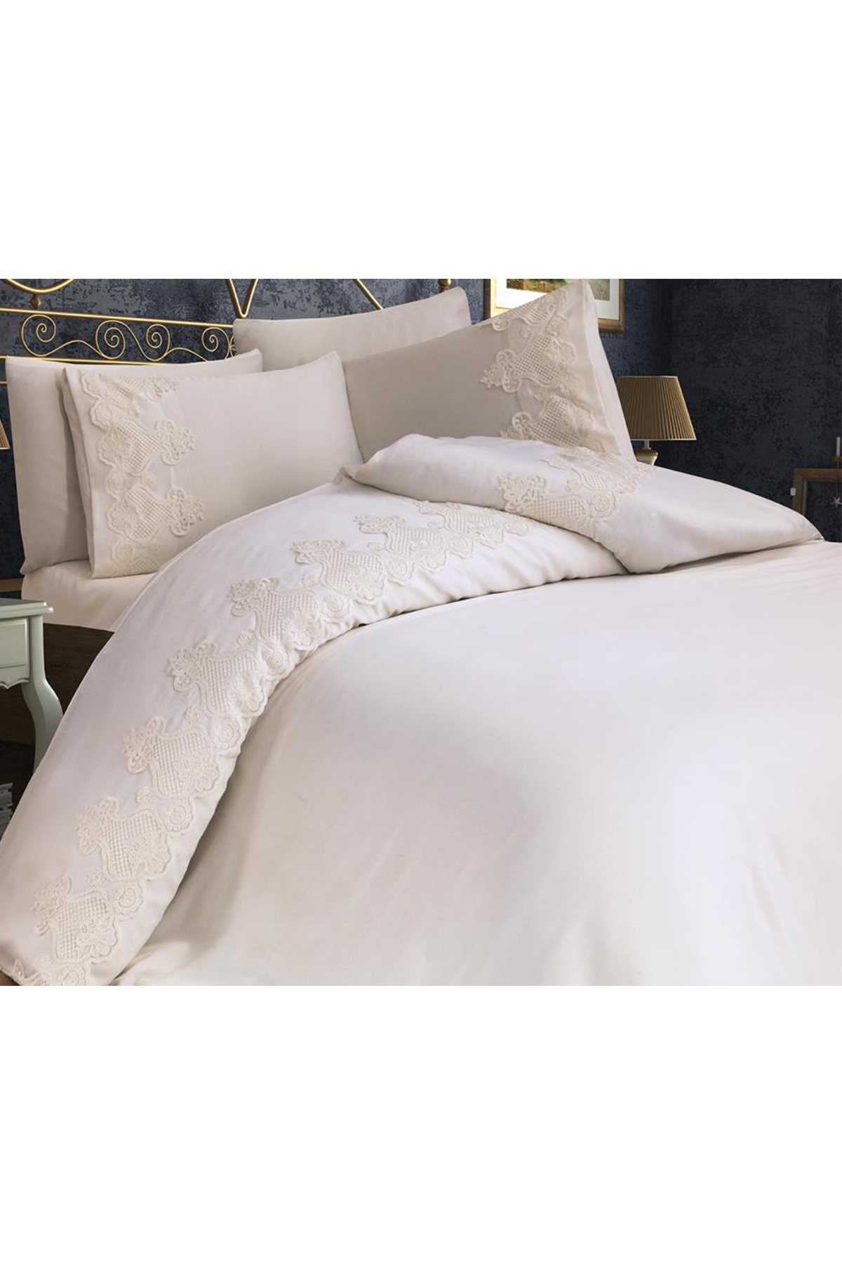 Picture of Çeyizdiyarı Dubai Çift Kişilik Nevresim Takımı Krem