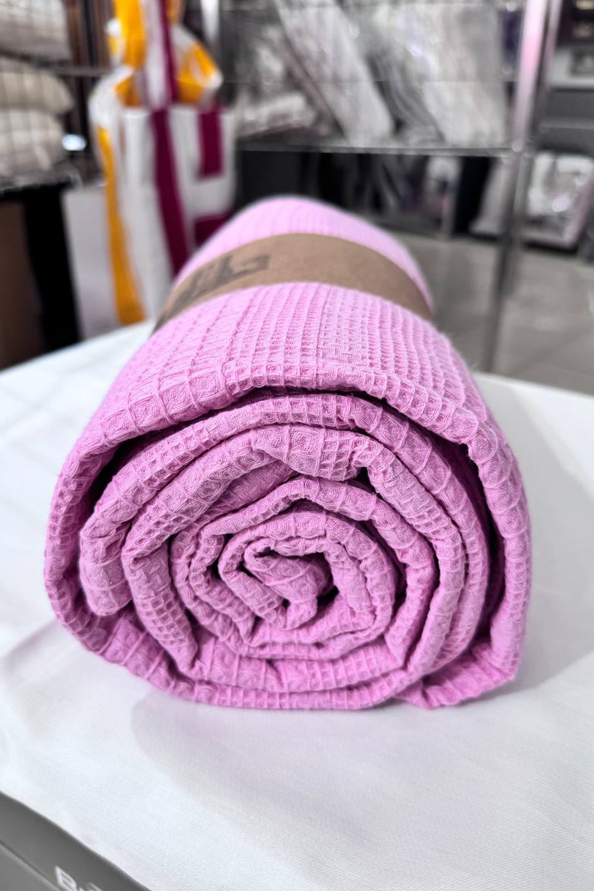 Picture of Çeyiz Diyarı Çift Kişilik Yazlık Pamuklu Tek Pike Pembe