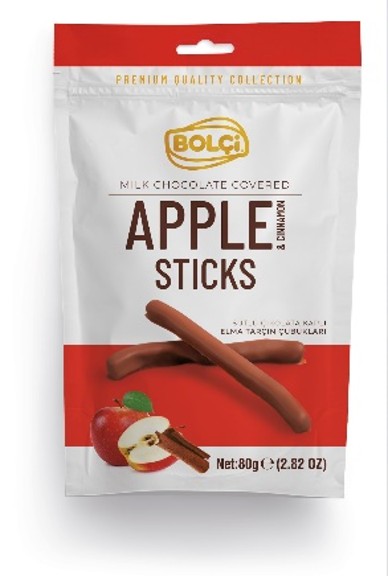 Picture of MILK CHOCOLATE COVERED APPLE & CINNAMON STICK 80g