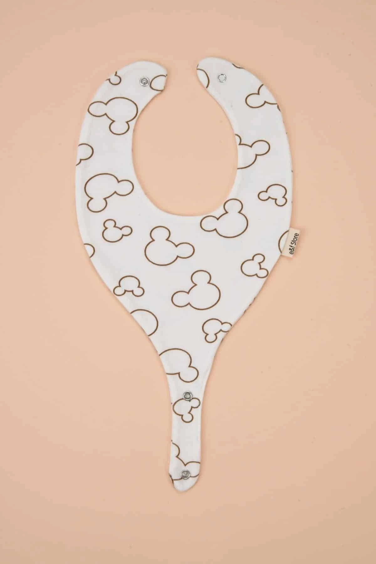 Picture of Emzik Tutucu Mama Önlüğü - Sevimli Fare Desenli %100 Pamuk Kumaş