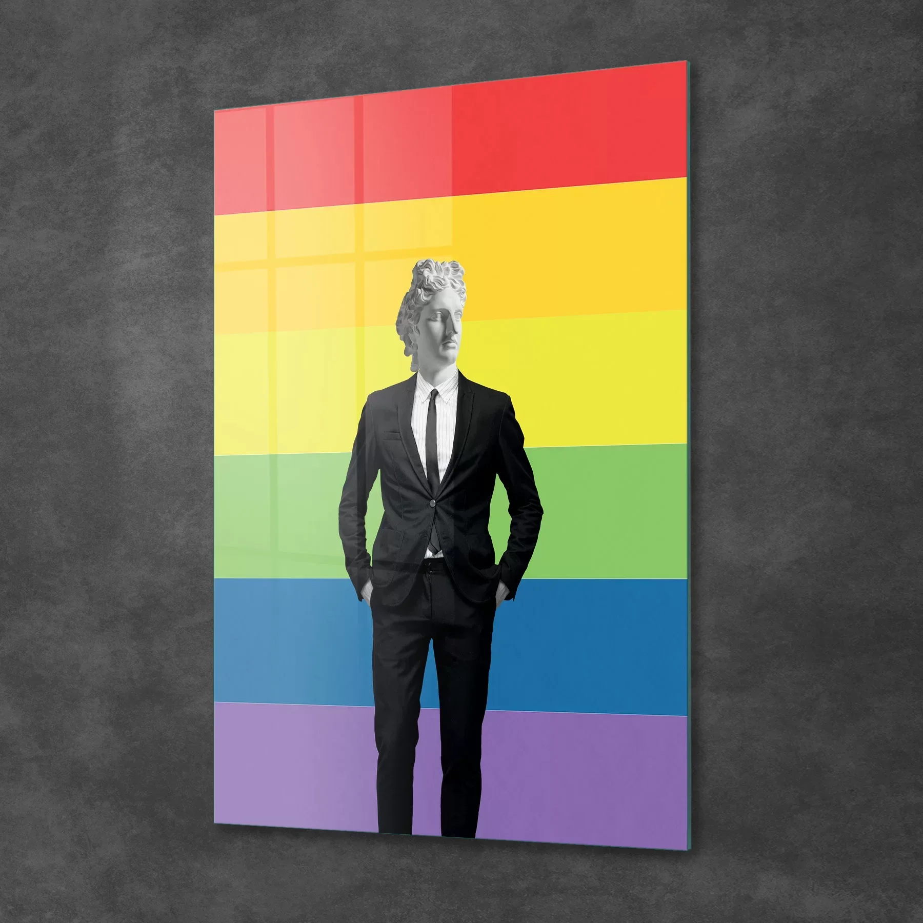 Picture of Decovetro Cam Tablo LGBT Pop Art 70x100 cm