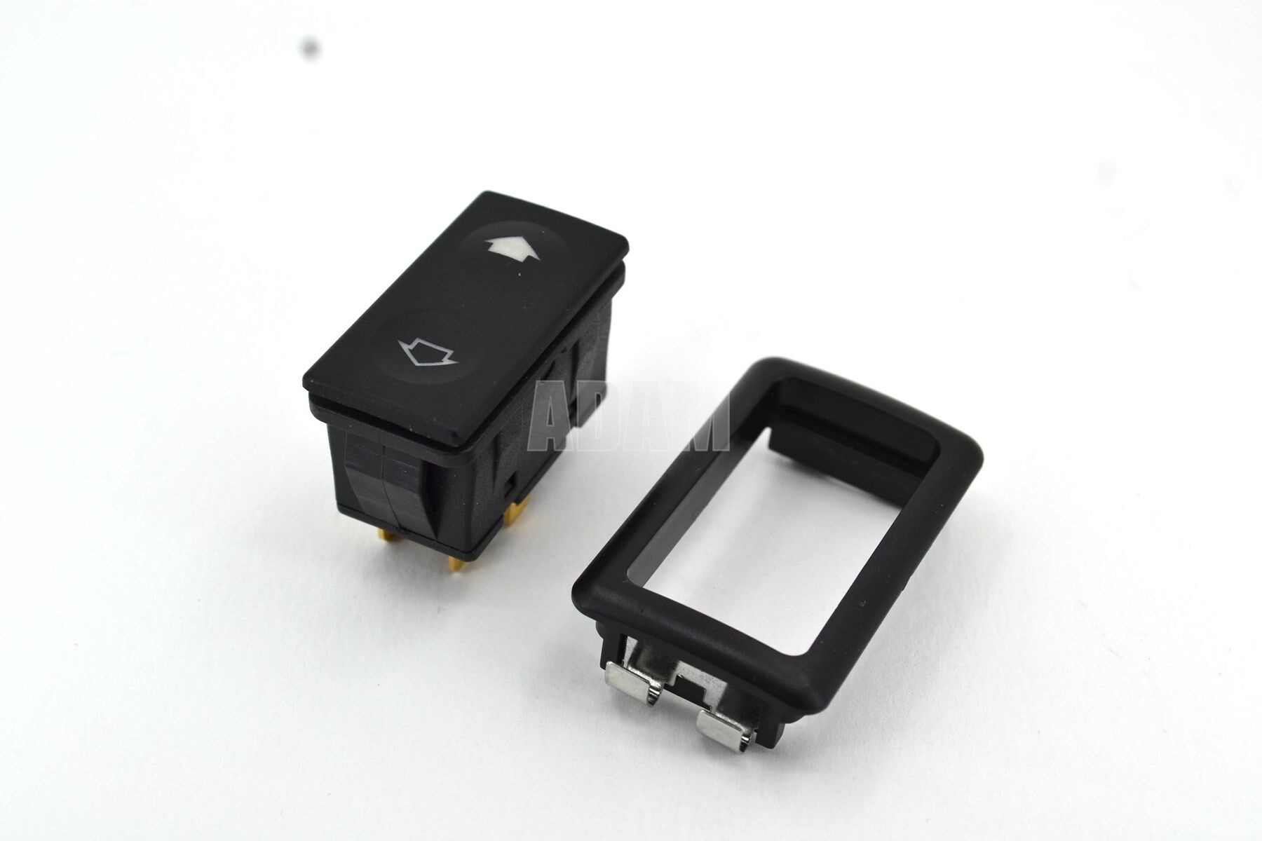 Picture of Cam Düğmesi Anahtarı Üniversal 6 Fiş Işıklı Oklu Çerçeveli