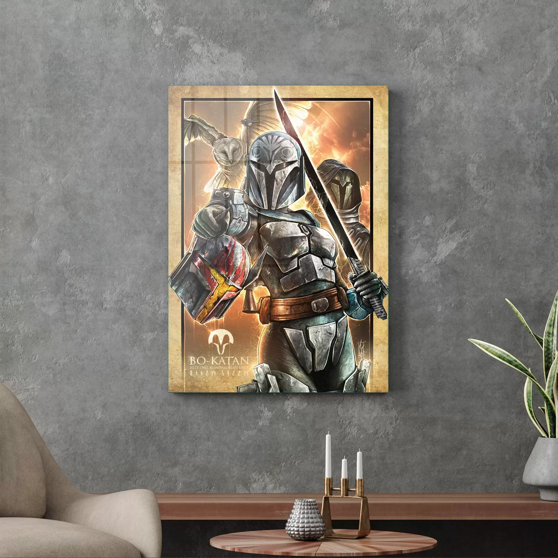 Picture of Decovetro Cam Tablo Bo-Katan Poster 50x70 cm