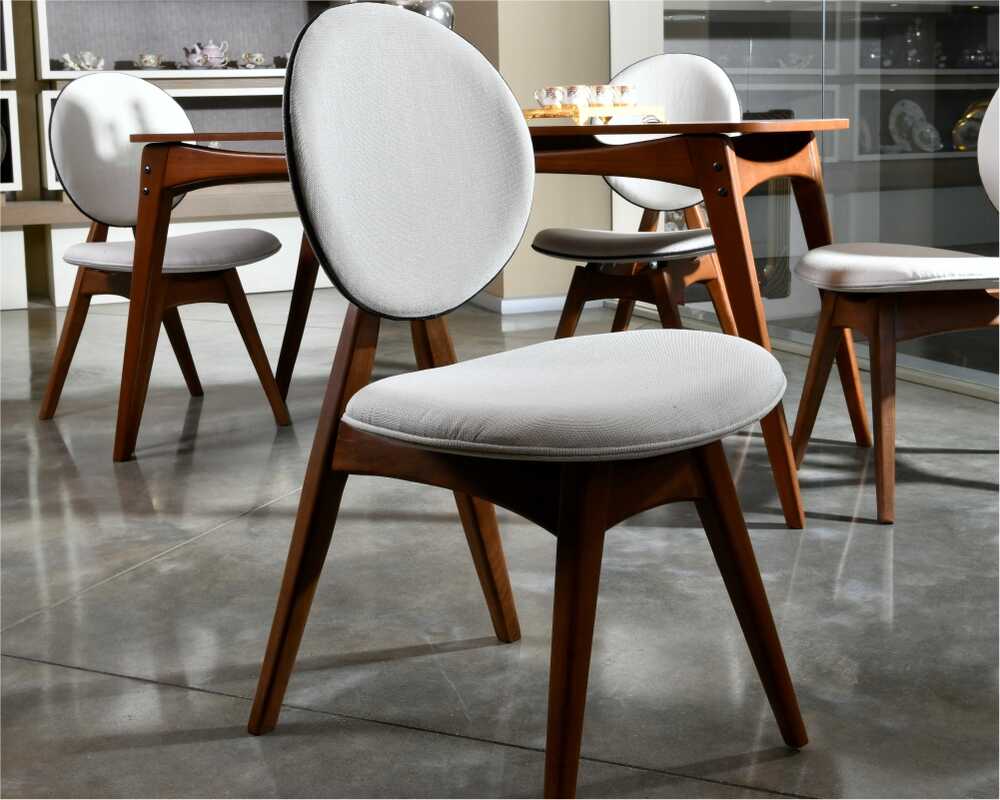 Picture of Touch İskandinav Krem Ahşap Modern Sandalye