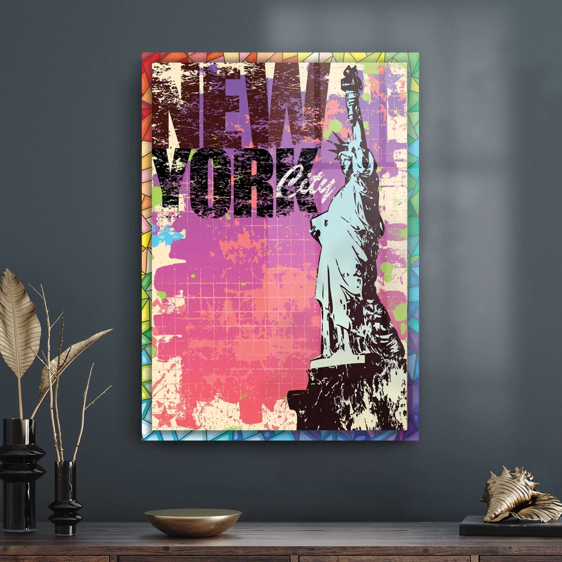 Picture of Decovetro Cam Tablo Pop Art New York 30x40 cm