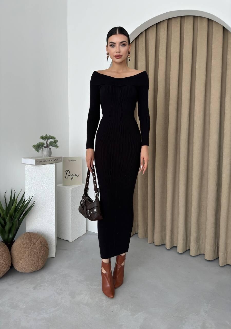 Picture of Emden Kayık Yaka Elbise