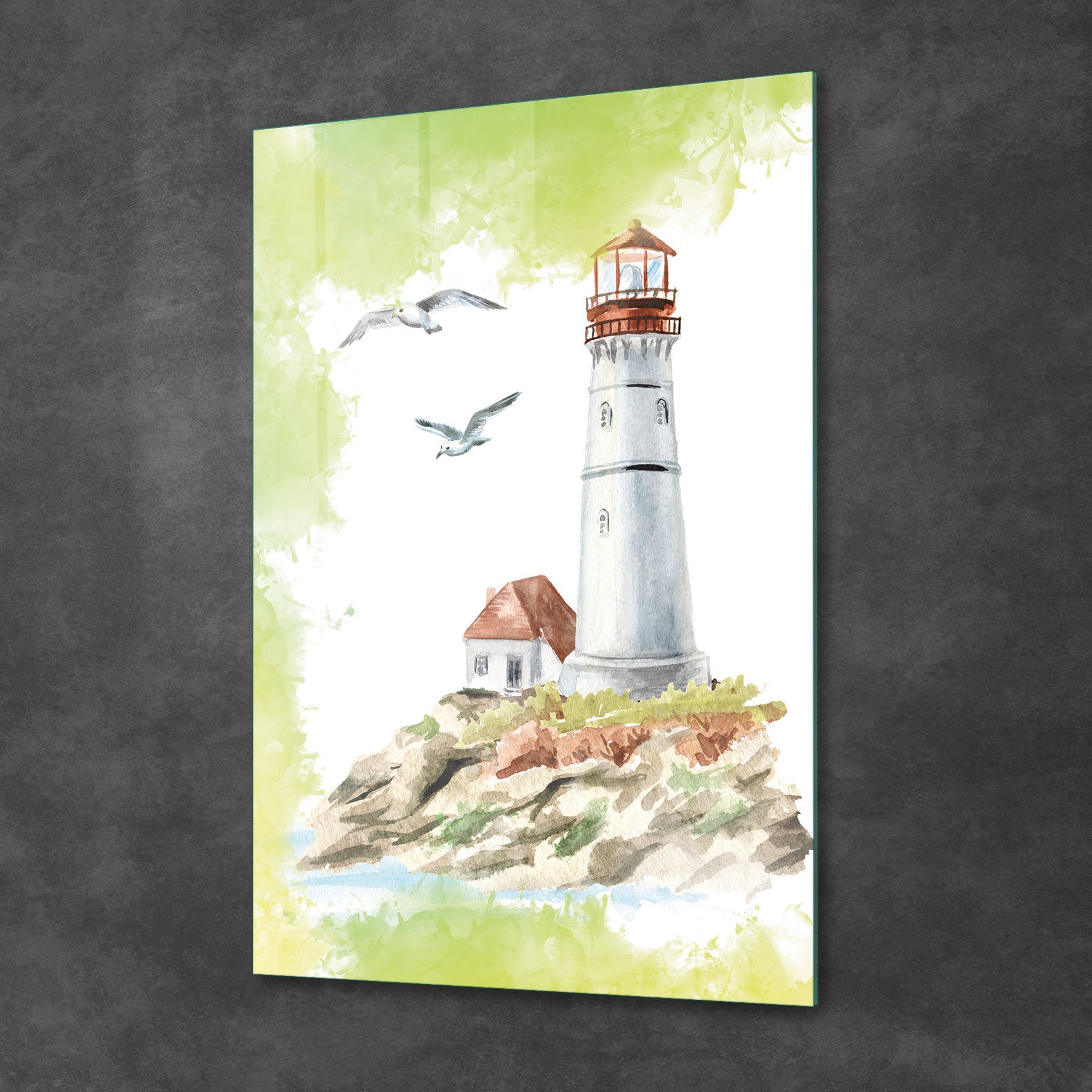 Picture of Decovetro Cam Tablo Yağlı Boya Deniz Feneri 30x40 cm