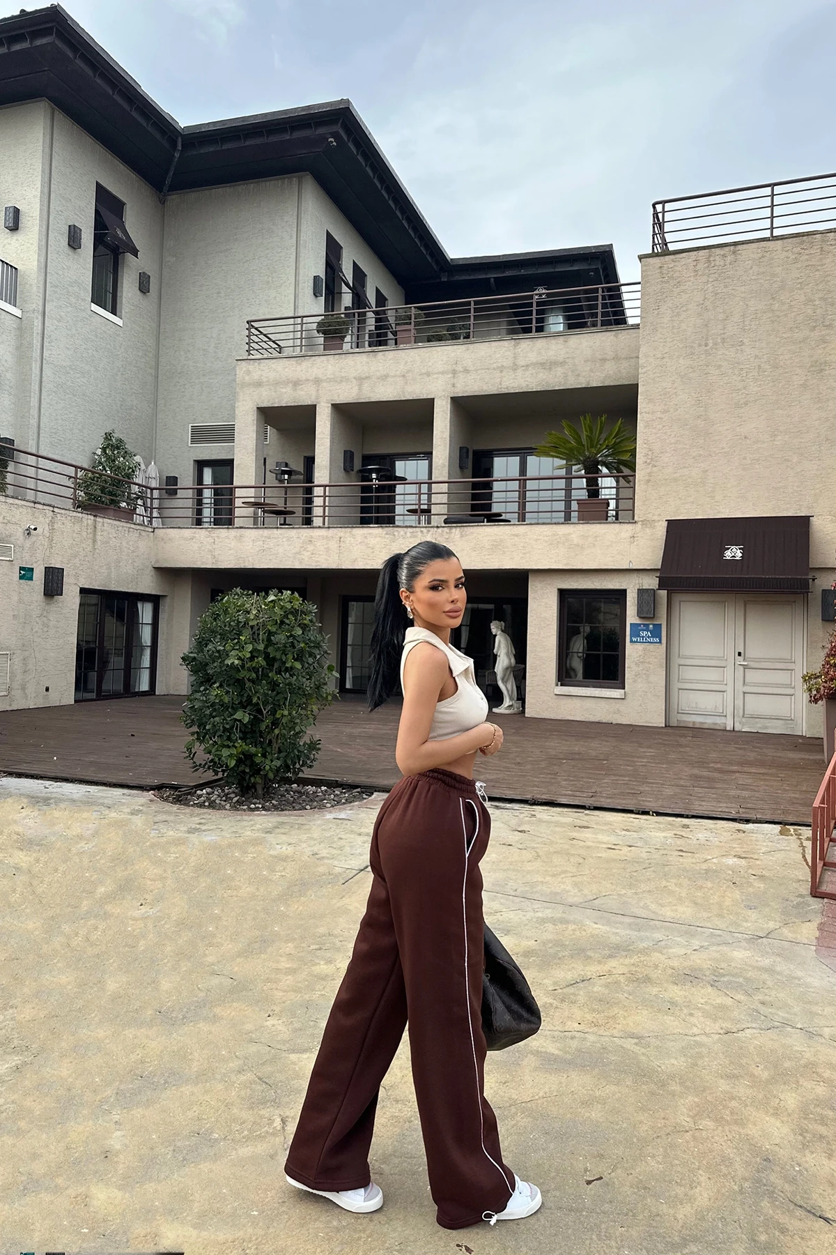 Picture of Brown Basic Sweatpants