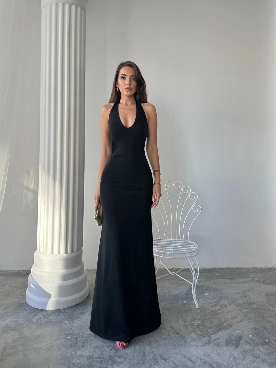 Picture of Maxi halter elbise