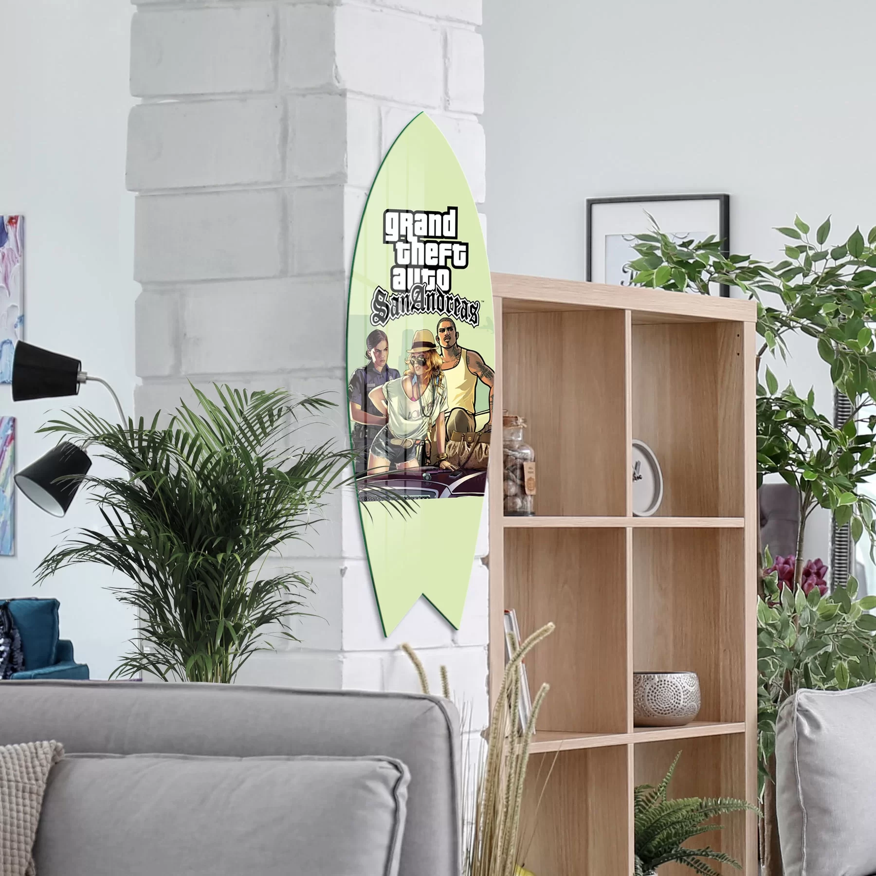 Picture of Decovetro ST 4063 Dekoratif Cam Sörf Tahtası 33x100 Cm