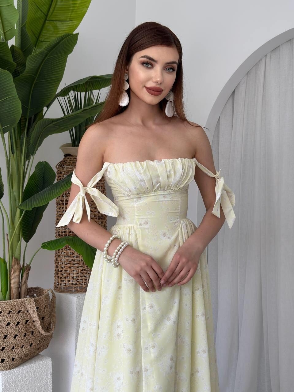 Picture of Khalesı Omuz Bağlamalı Elbise