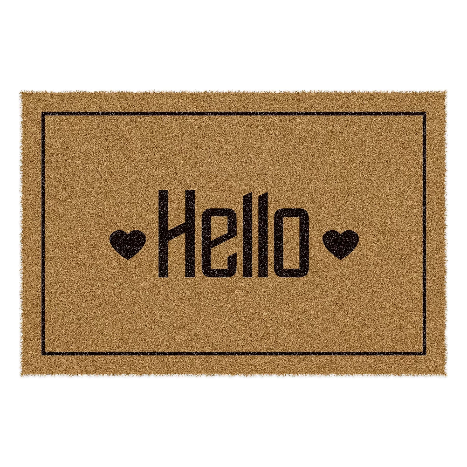 Picture of Decovetro Paspas Hello Çerçeve Desenli Kapı Önü Paspası 40 x 60 cm
