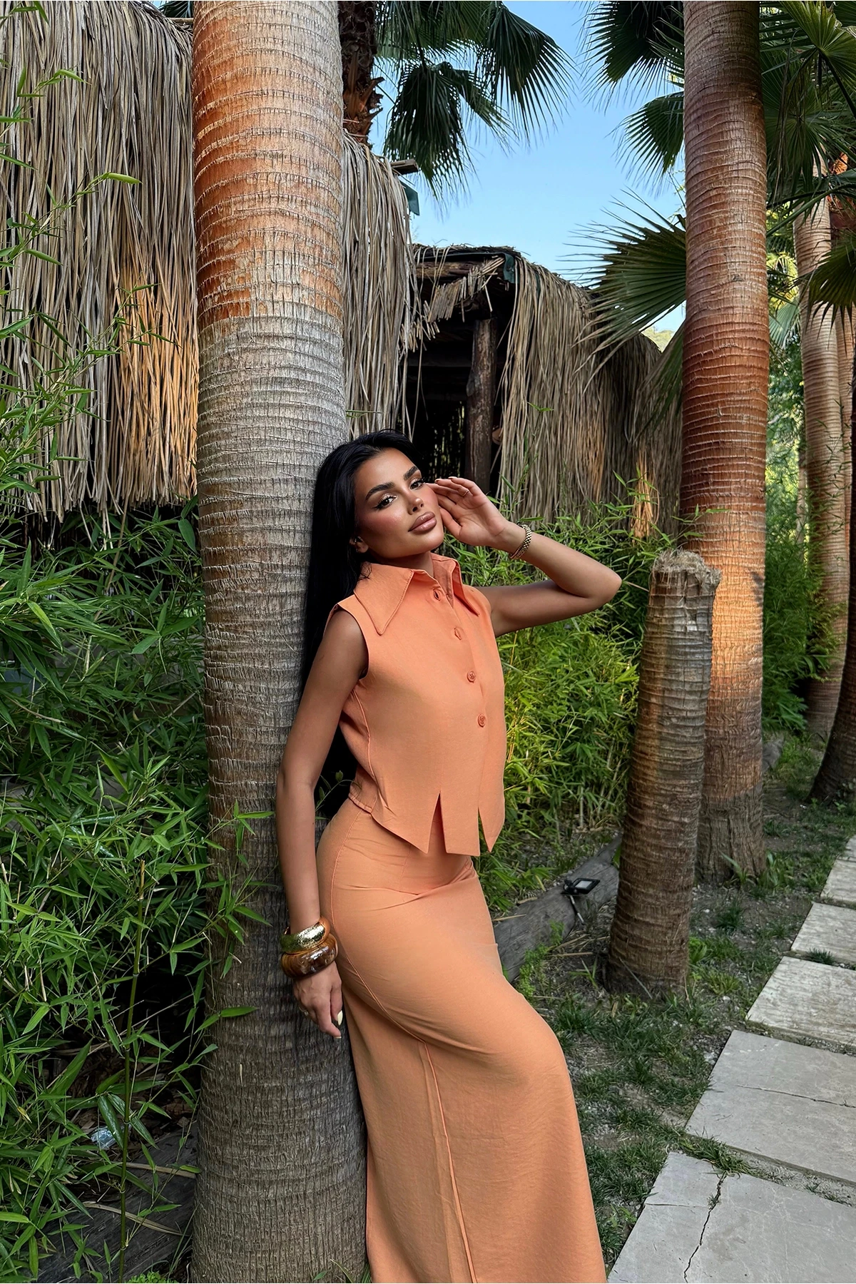 Picture of Orange Regium Two Piece Set