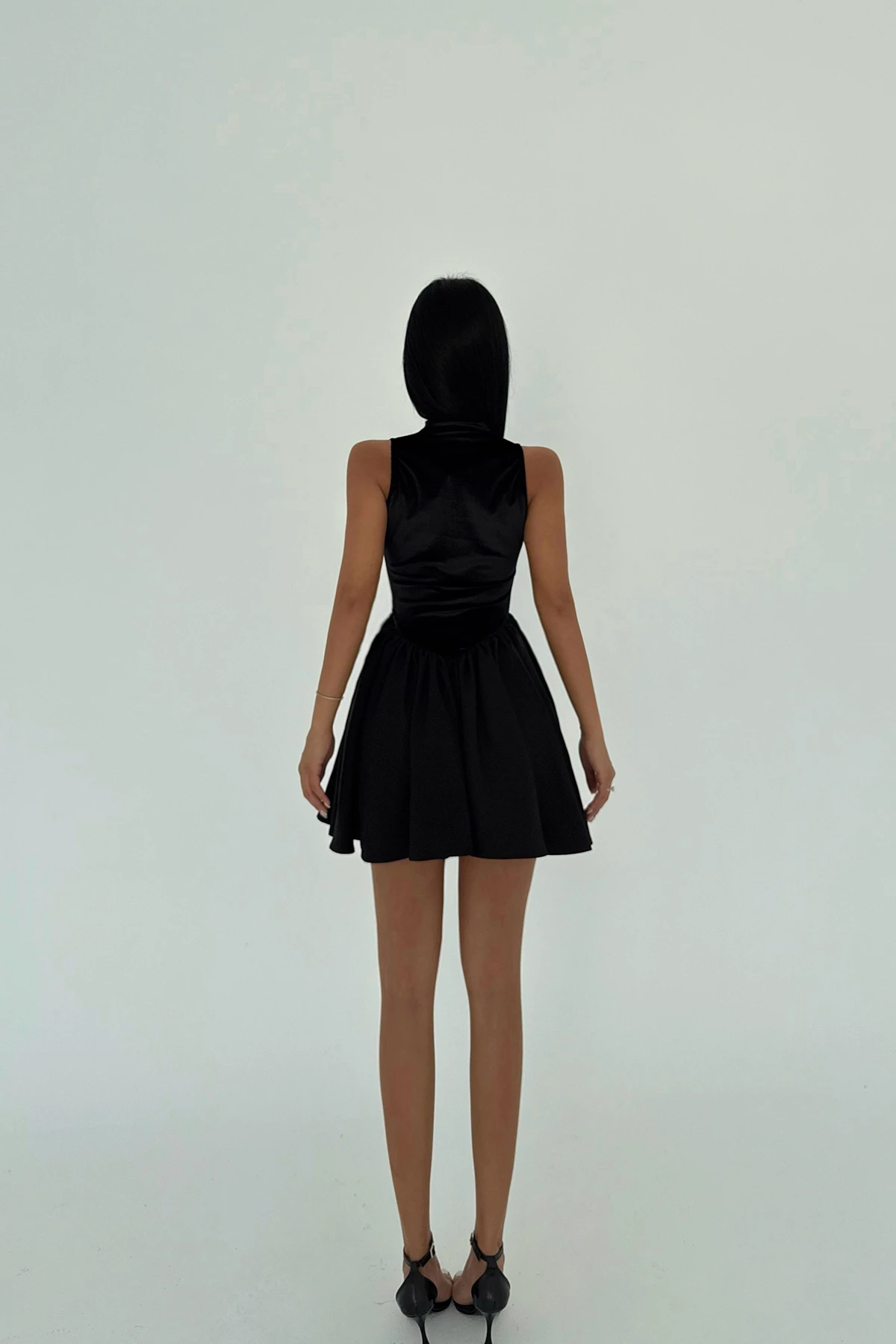 Picture of Black Bougainvillea Mini Dress