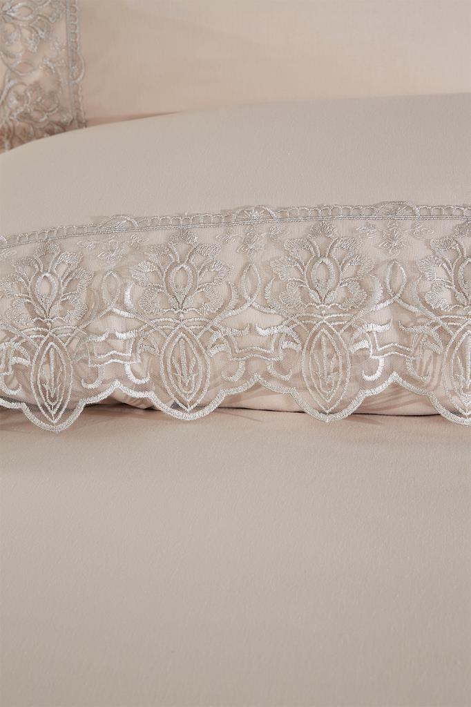 Picture of Fransız Dantelli Yeşim Çeyizlik Nevresim Takımı Cappucino