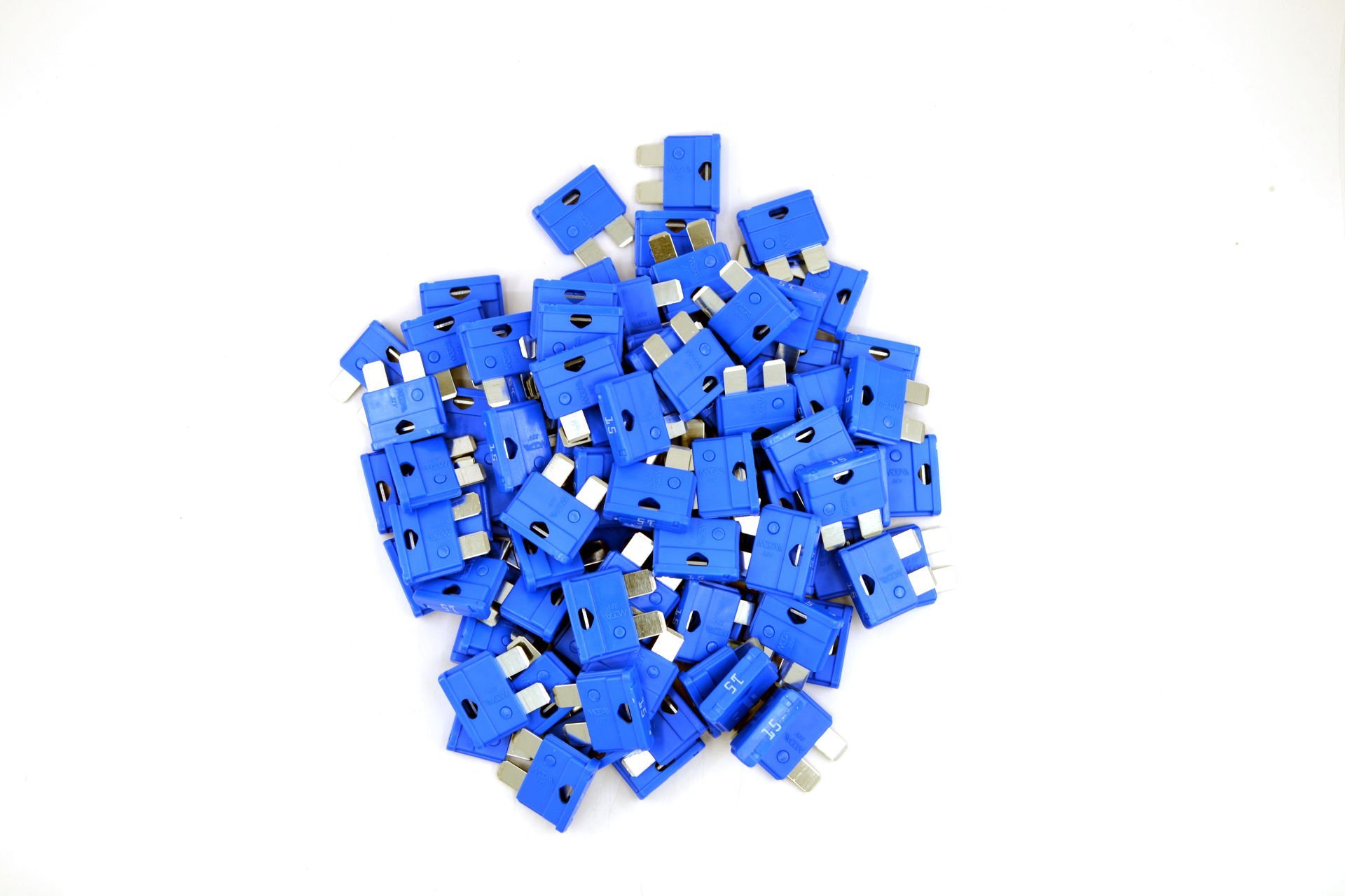 Picture of 100 Adet 15 Amper Mavi Standart Bıçak Sigorta 15A