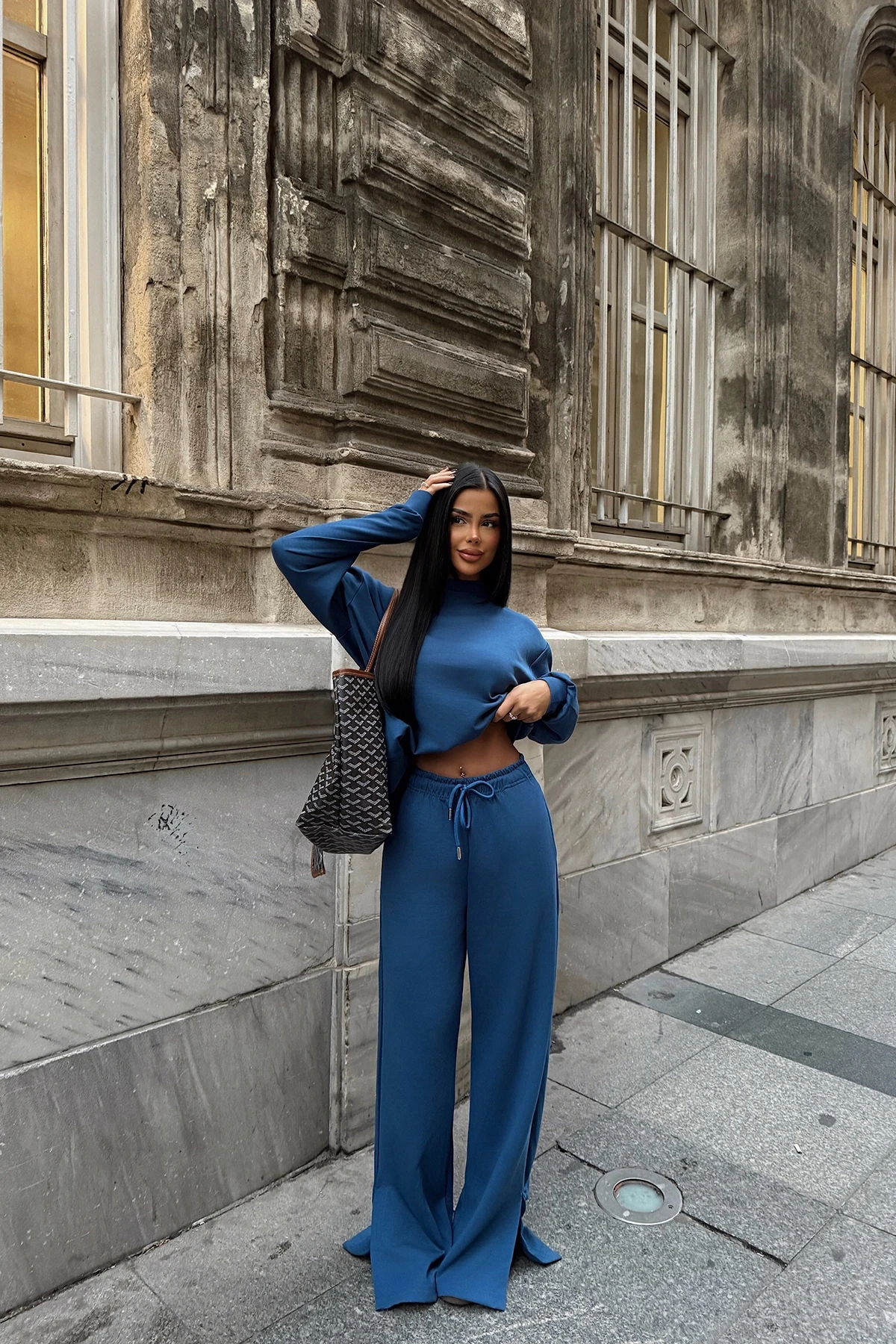 Picture of Indigo Trousers Set